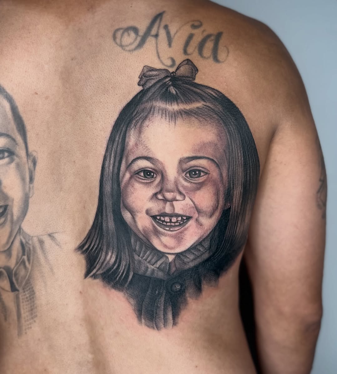 Tattoo by @sailorose_ — realism, black_and_grey
