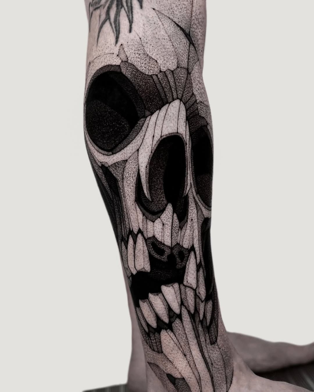 Tattoo by @maxwelllacroix — dotwork, black_and_grey