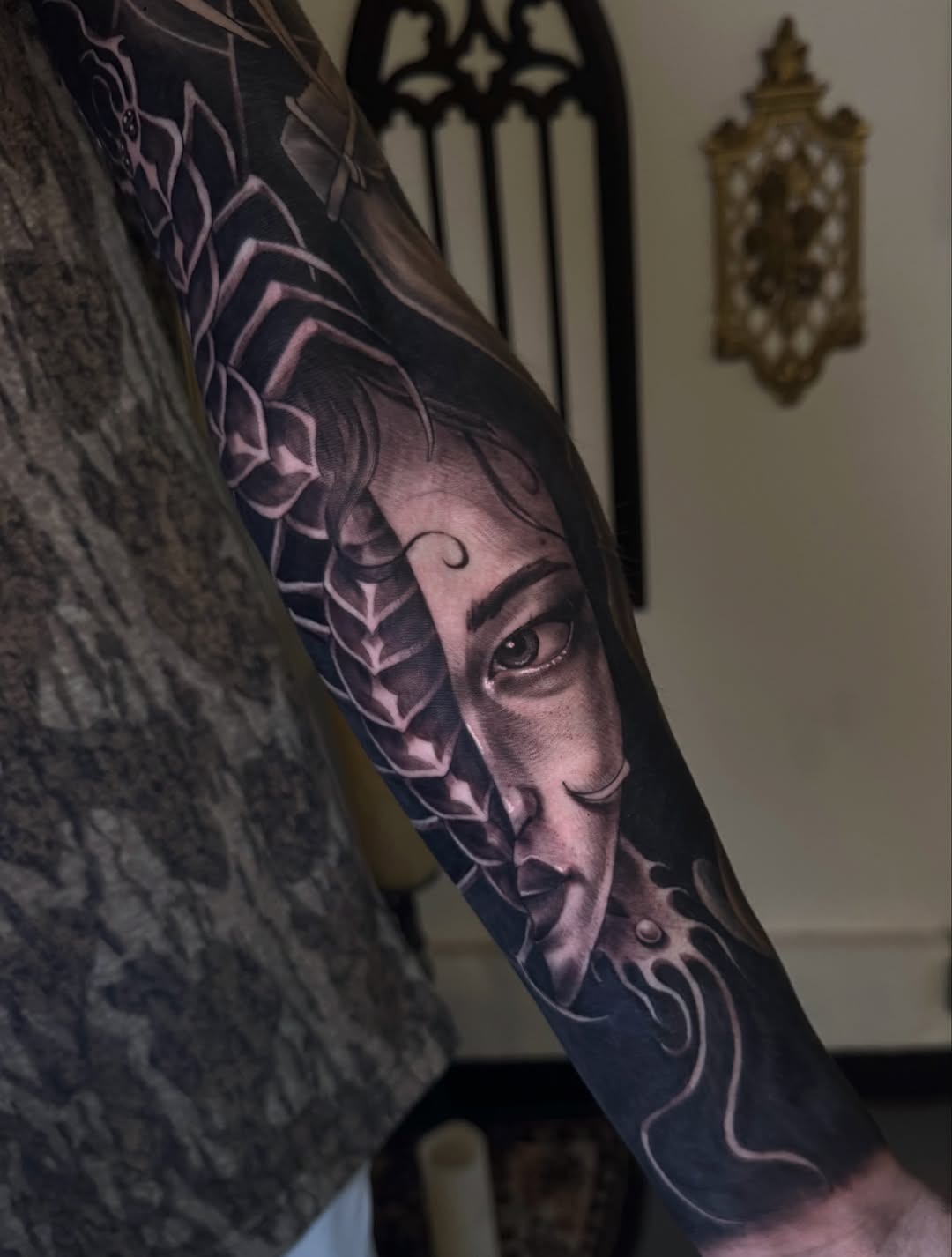 Tattoo by @7_mags — black_and_grey, realism
