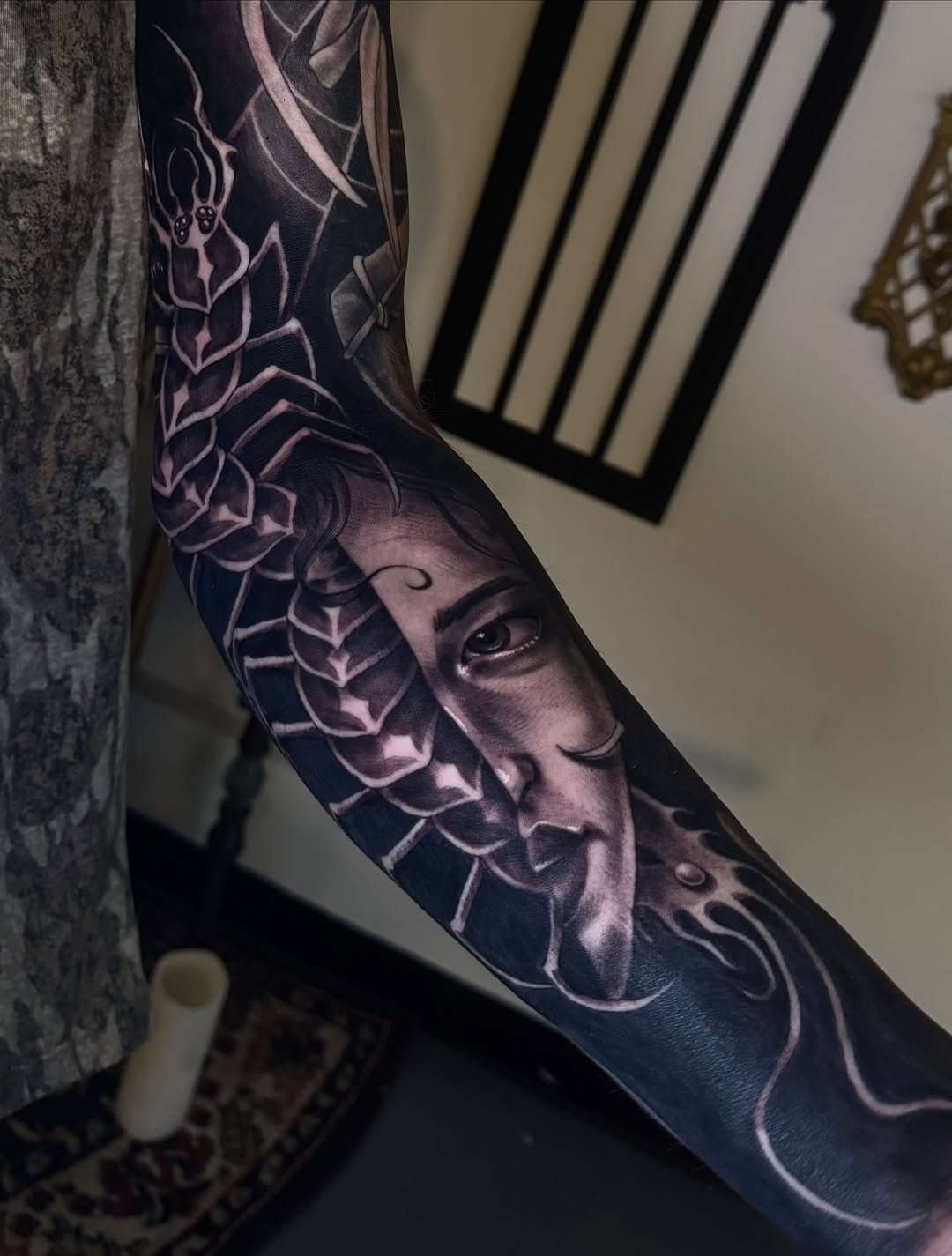 Tattoo by @7_mags — blackwork, realism