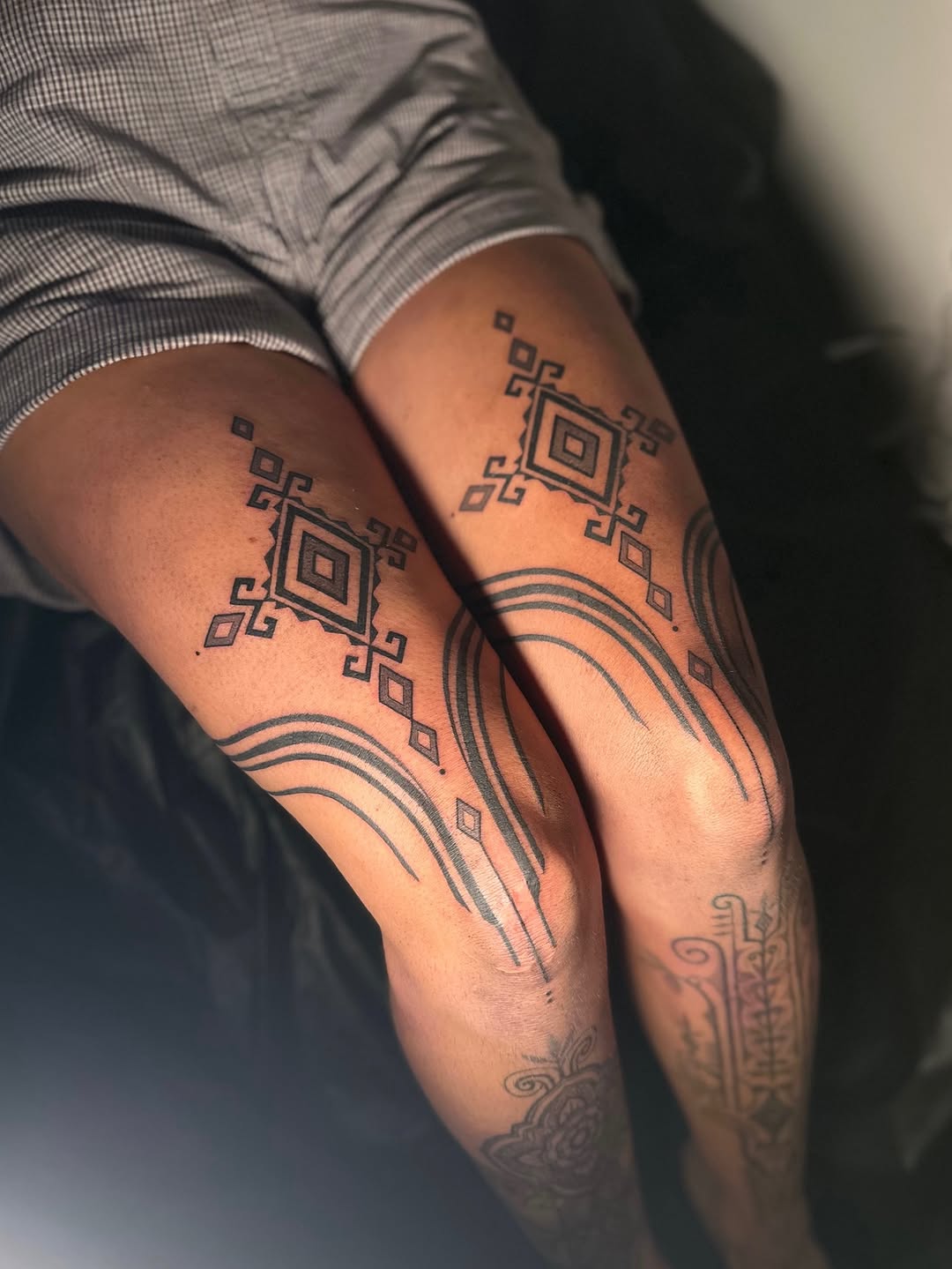 Tattoo by @blackadorn — geometric, tribal