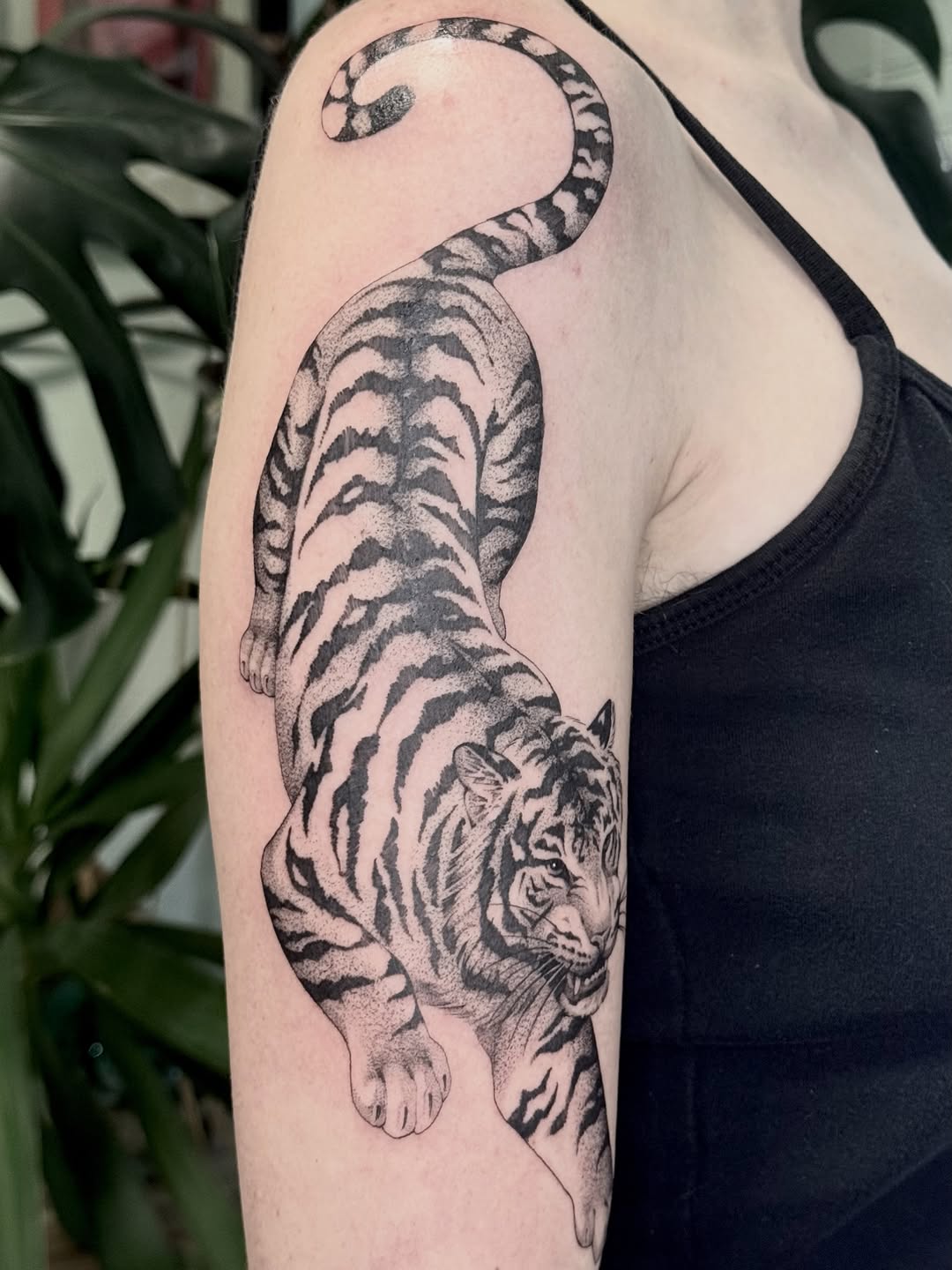 Tattoo by @jesskuesperttattoo — realism, dotwork