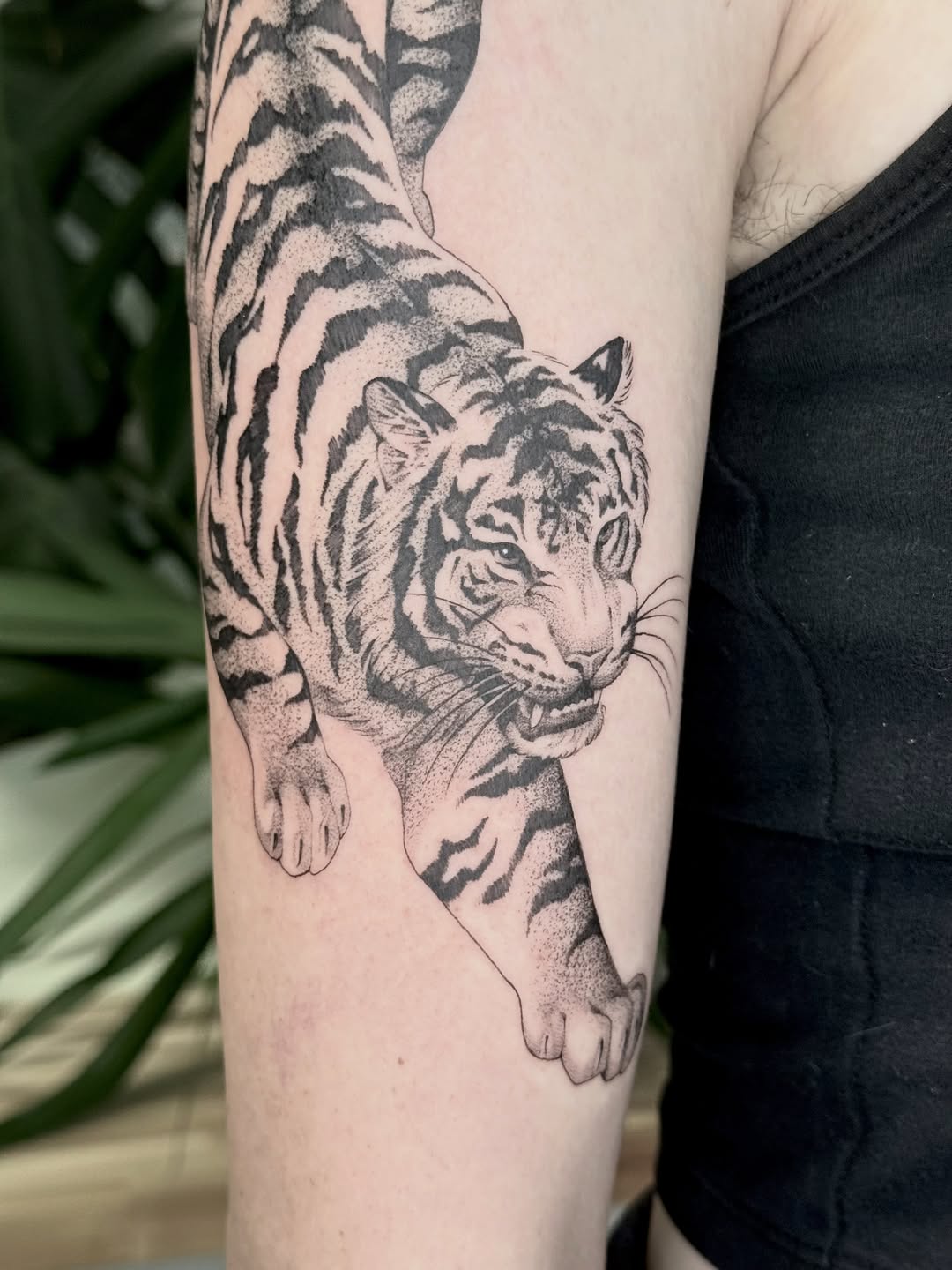 Tattoo by @jesskuesperttattoo — dotwork, realism