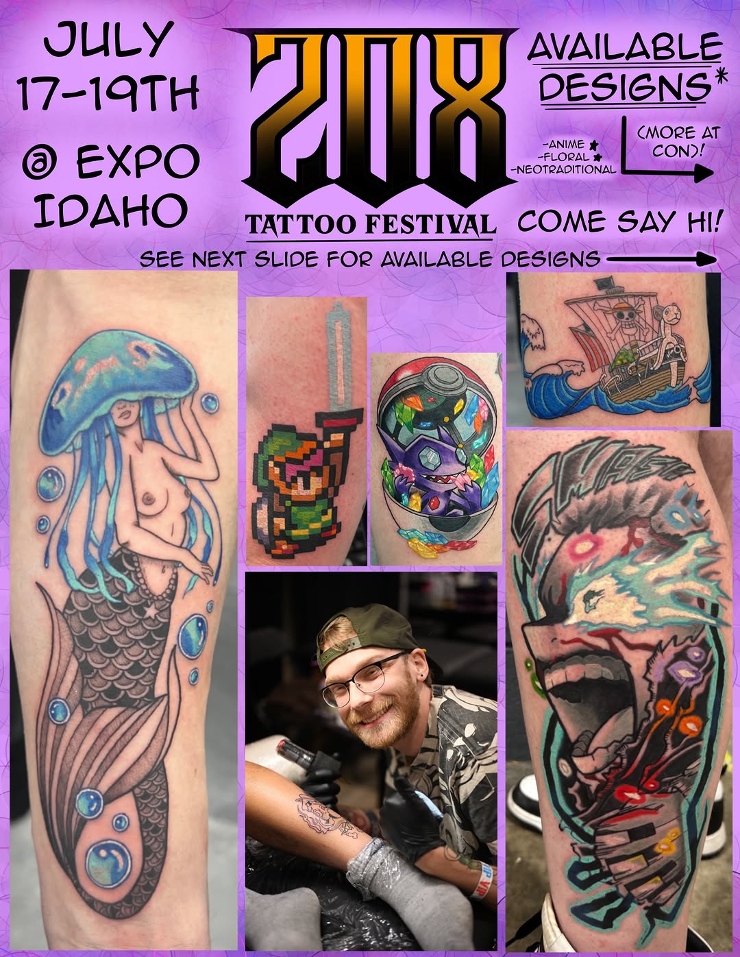 Tattoo by @meech.ink — new_school, anime
