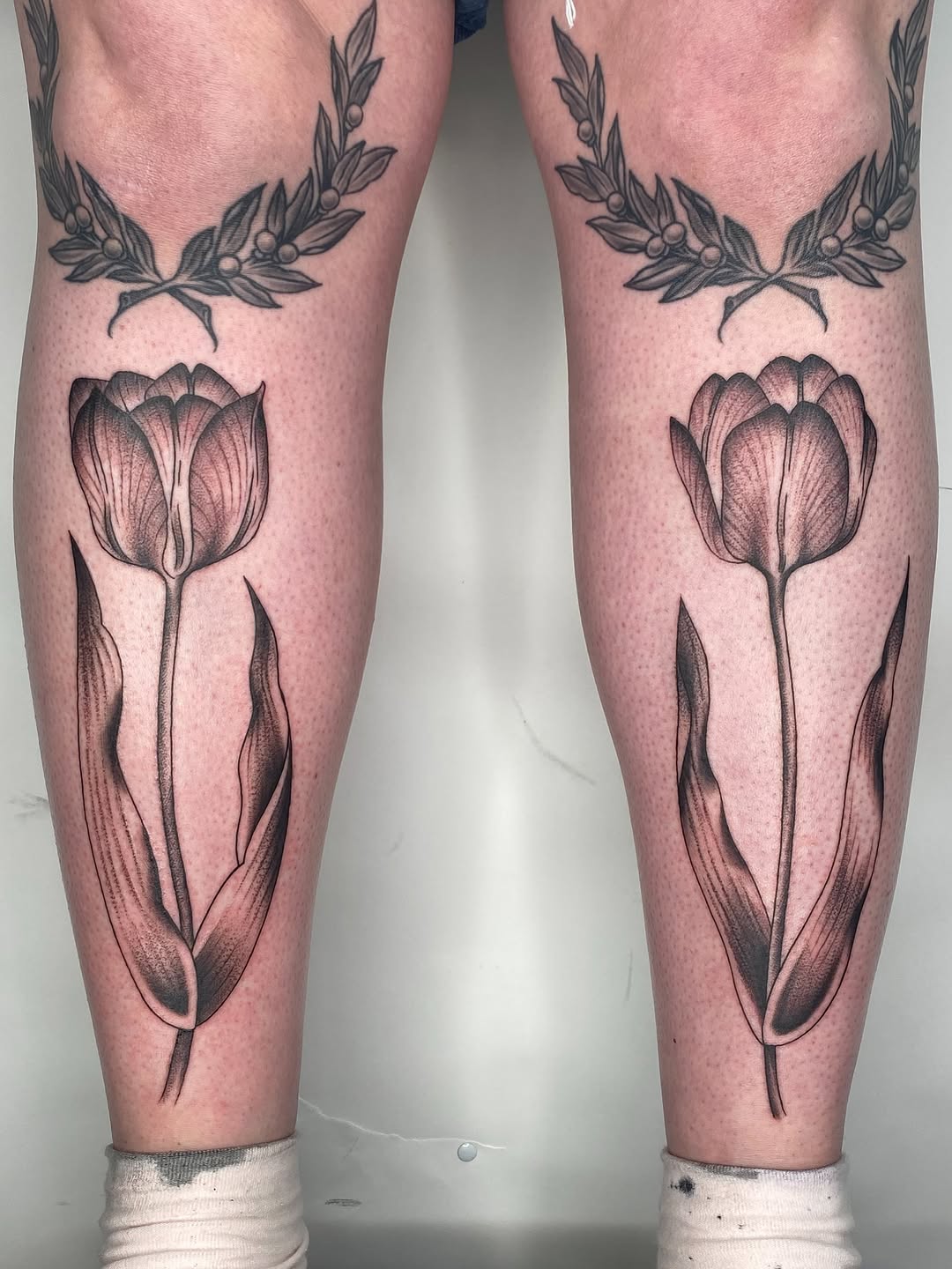 Tattoo by @lady_lively — black_and_grey, realism