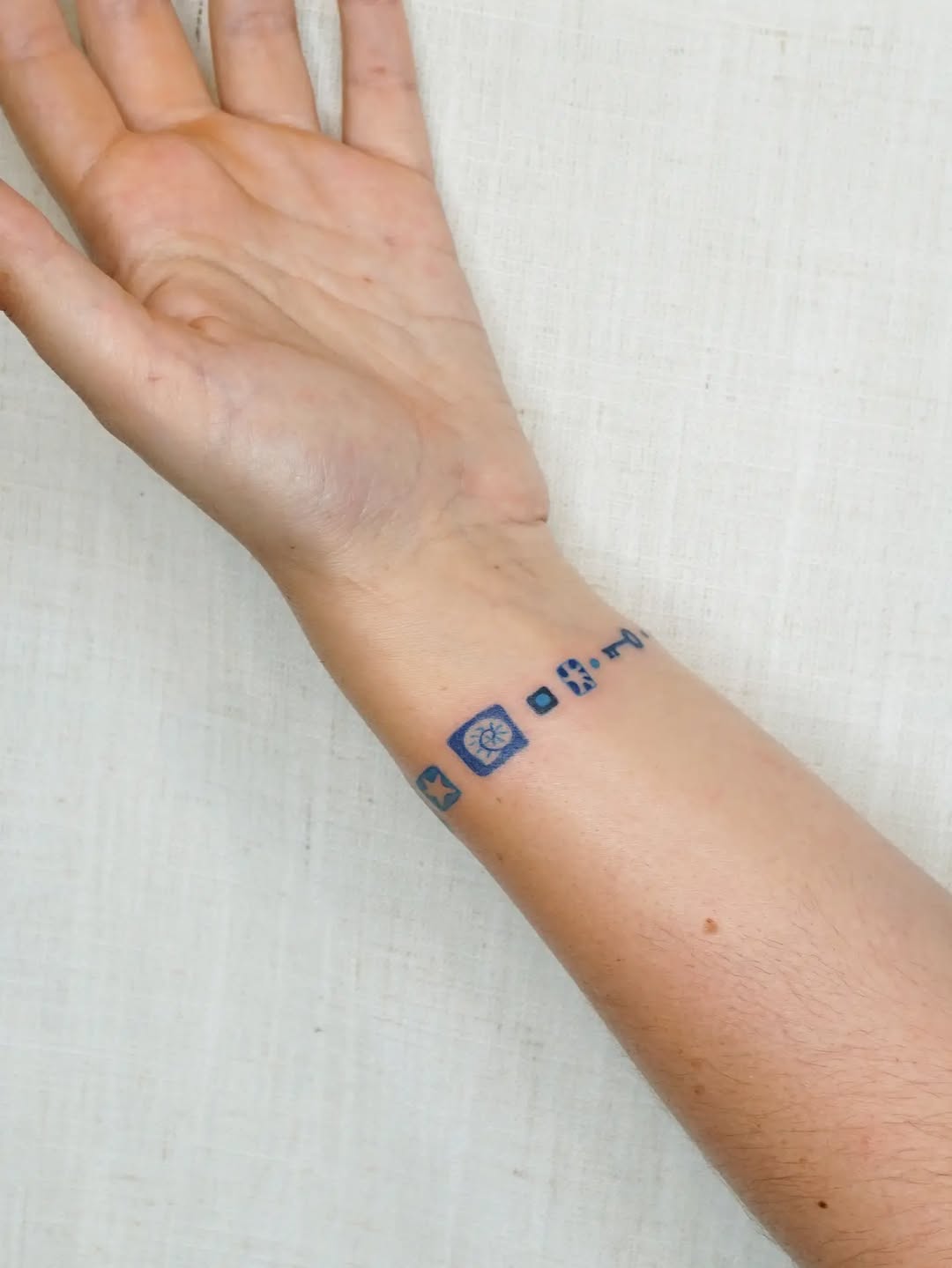 Tattoo by @maiyashu.pokes — geometric, minimalist