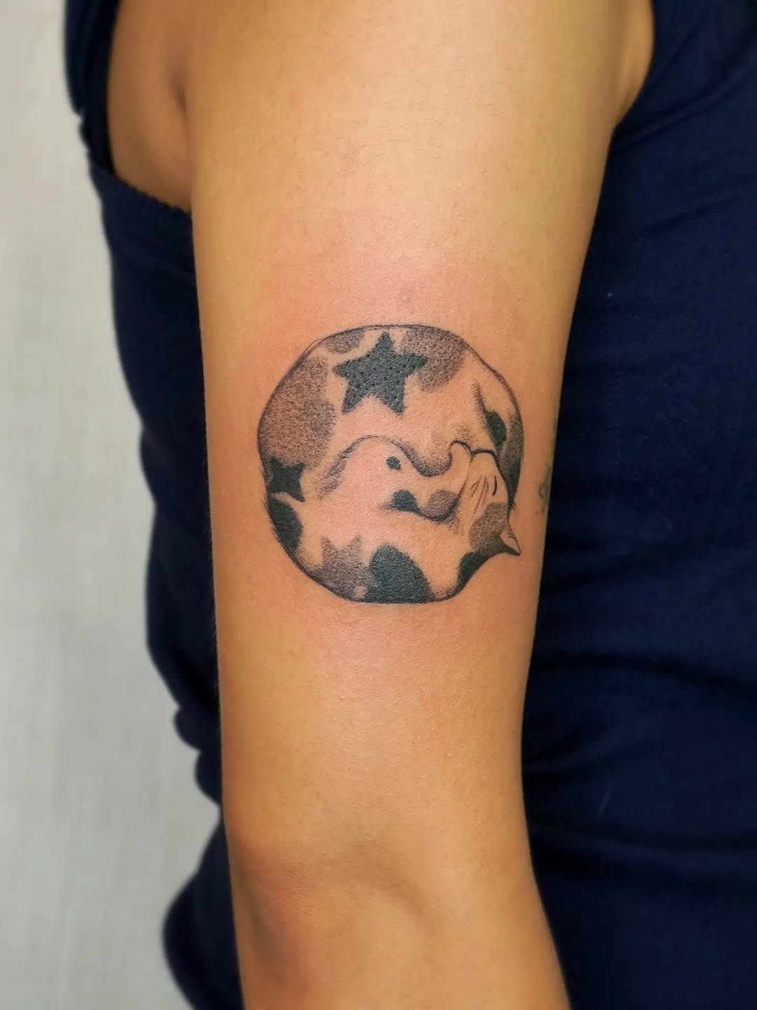 Tattoo by @maiyashu.pokes — black_and_grey, realism