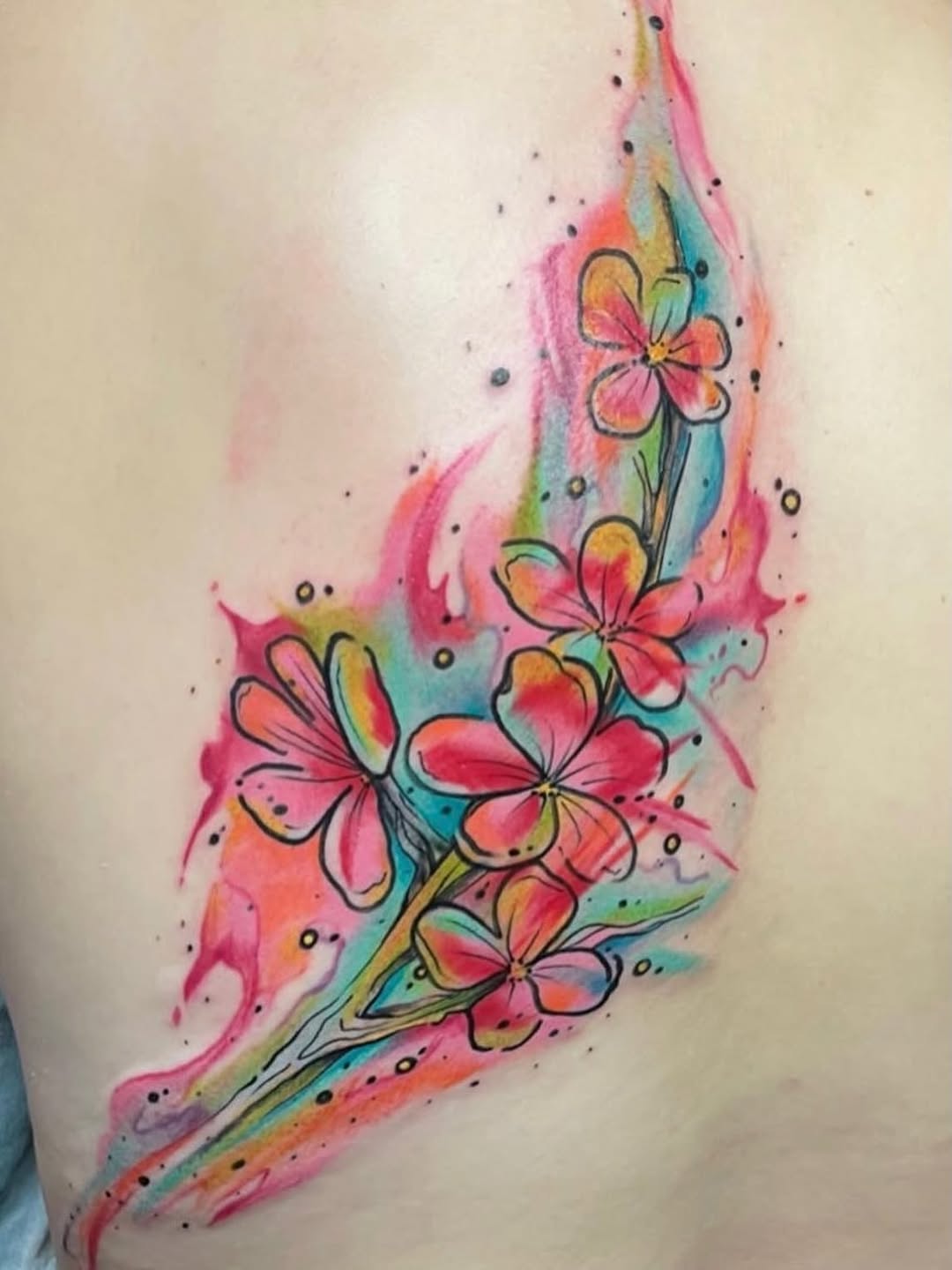 Tattoo by @alexbtatz โ watercolor