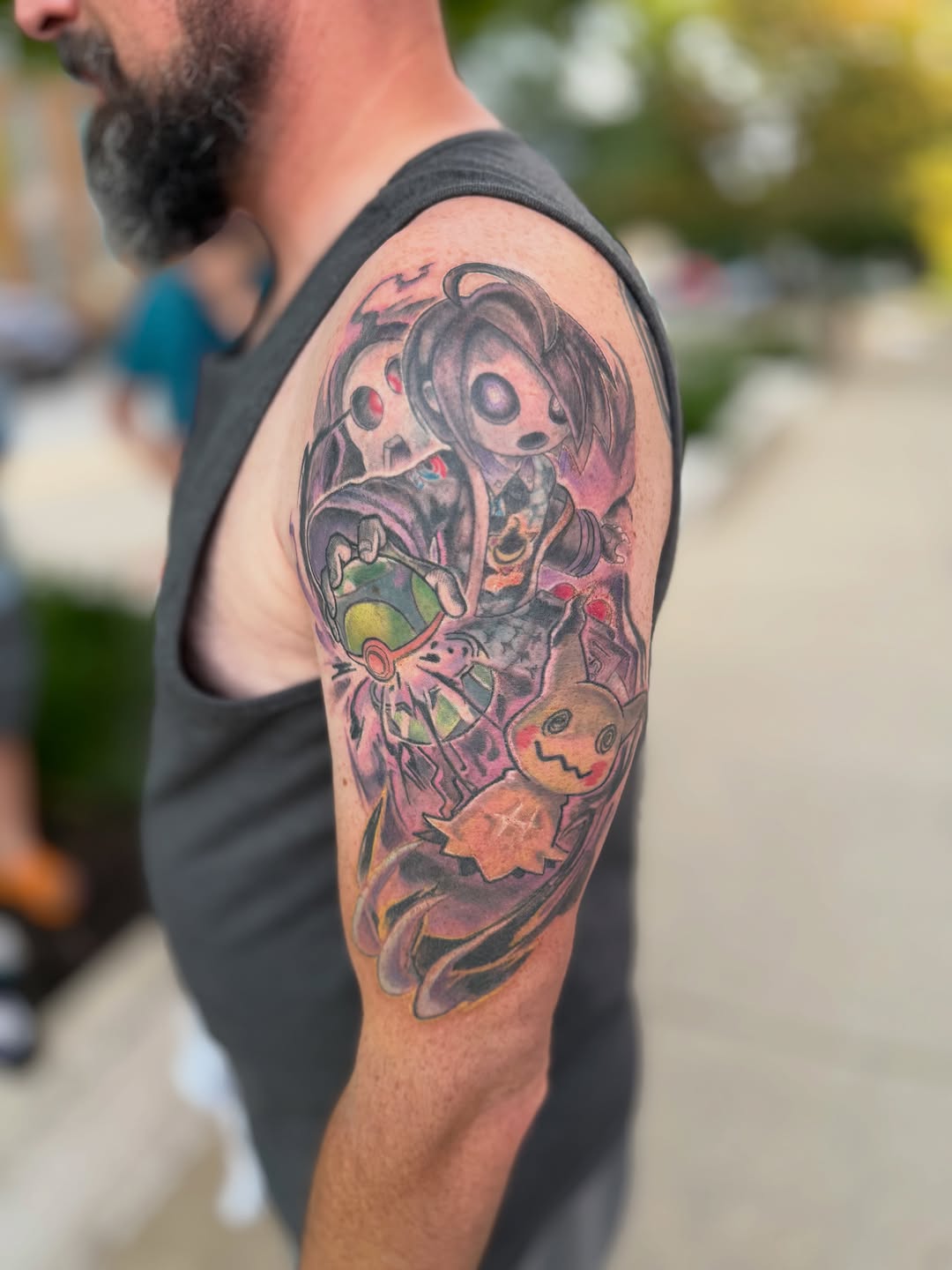 Tattoo by @thedavidlibert โ new_school, anime
