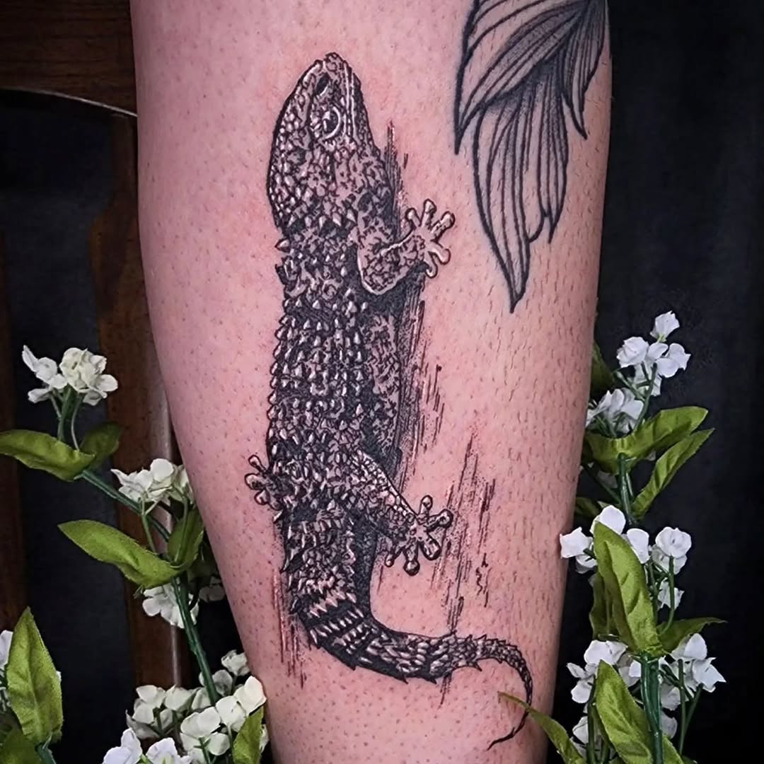 Tattoo by @bblackhoundd — black_and_grey, realism