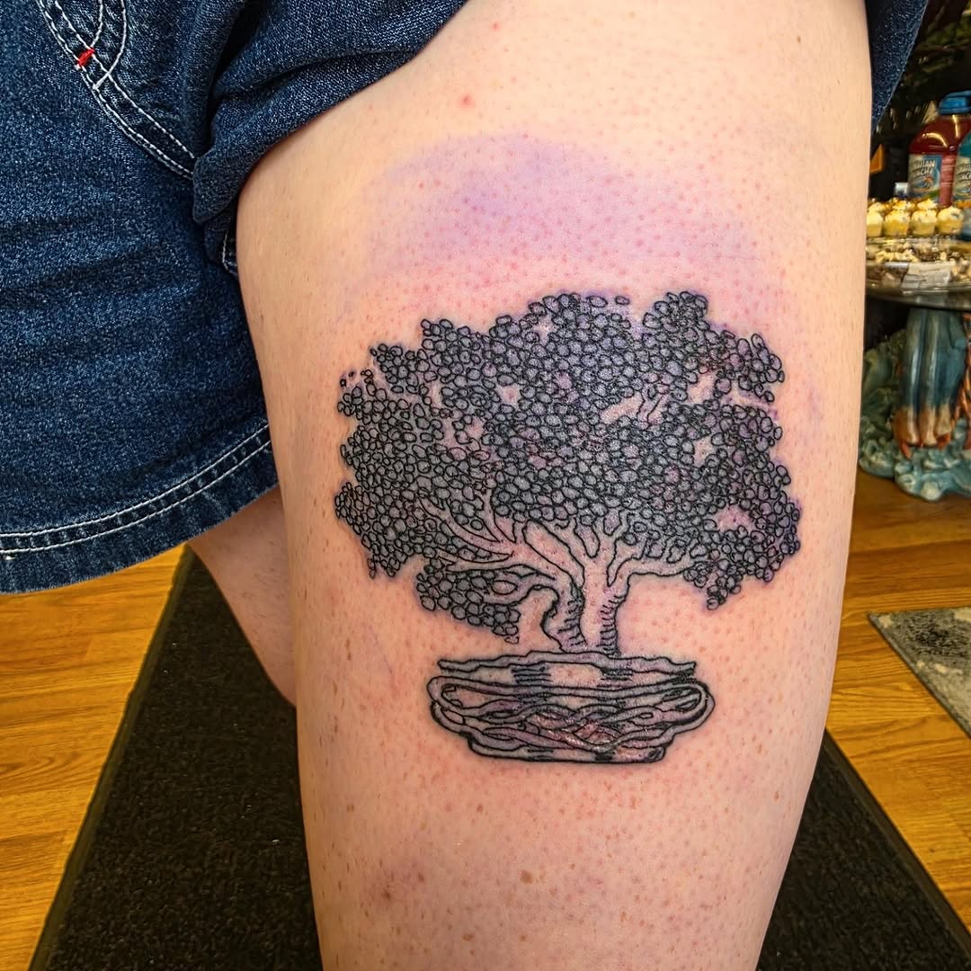 Tattoo by @bblackhoundd — dotwork, black_and_grey