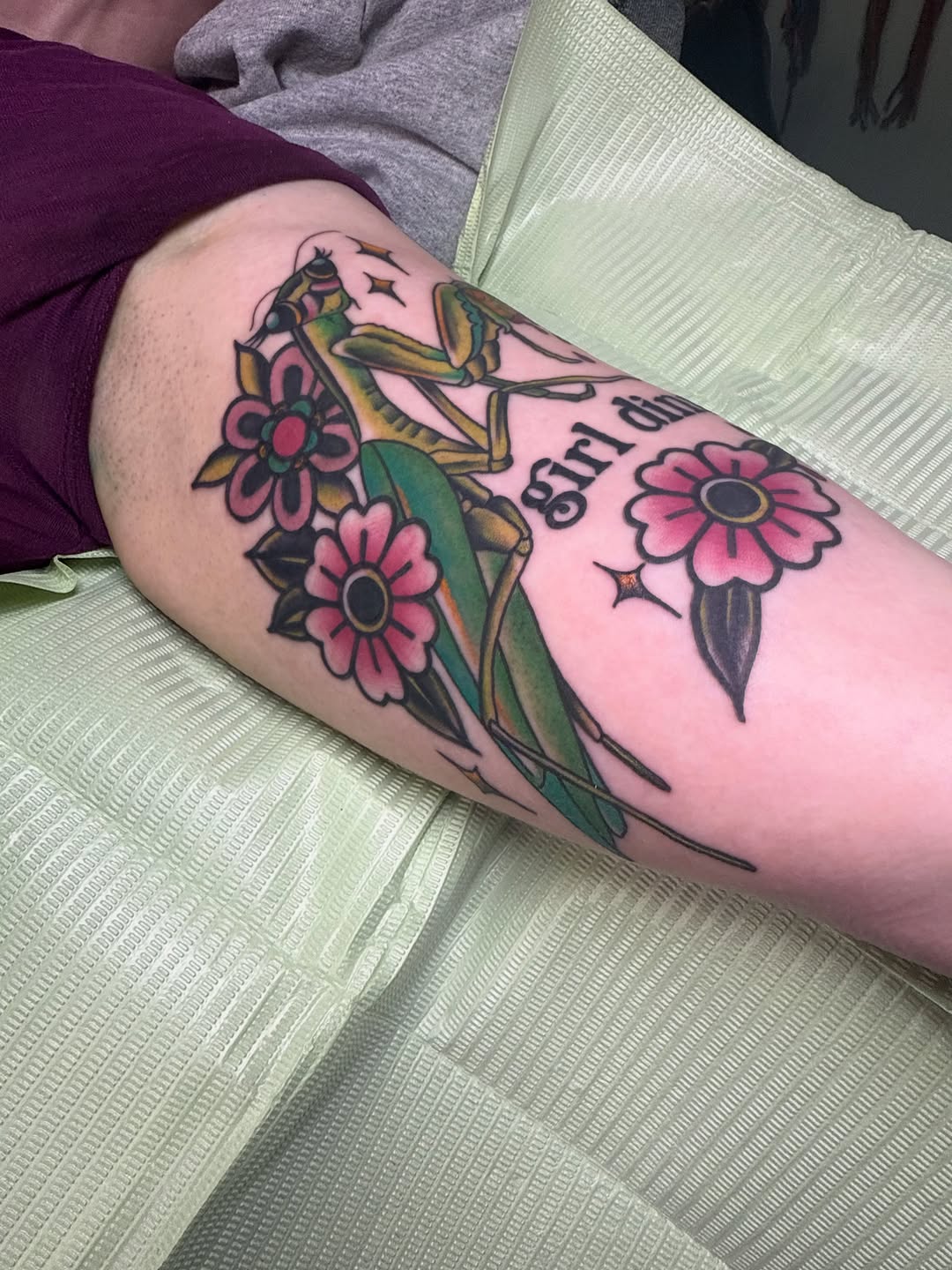 Tattoo by @inkedbydelaney — american_traditional, lettering_script