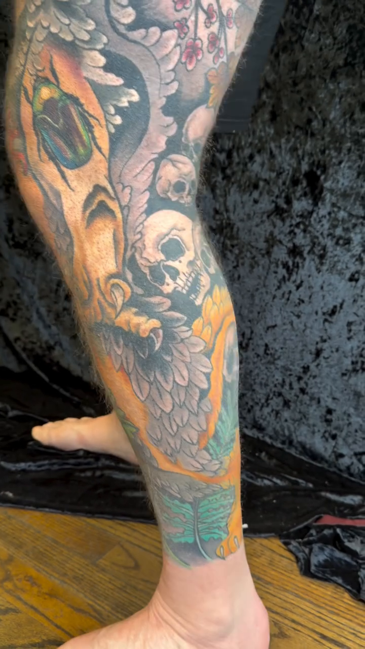 Tattoo by @madamelazongastattoo — japanese_irezumi, black_and_grey