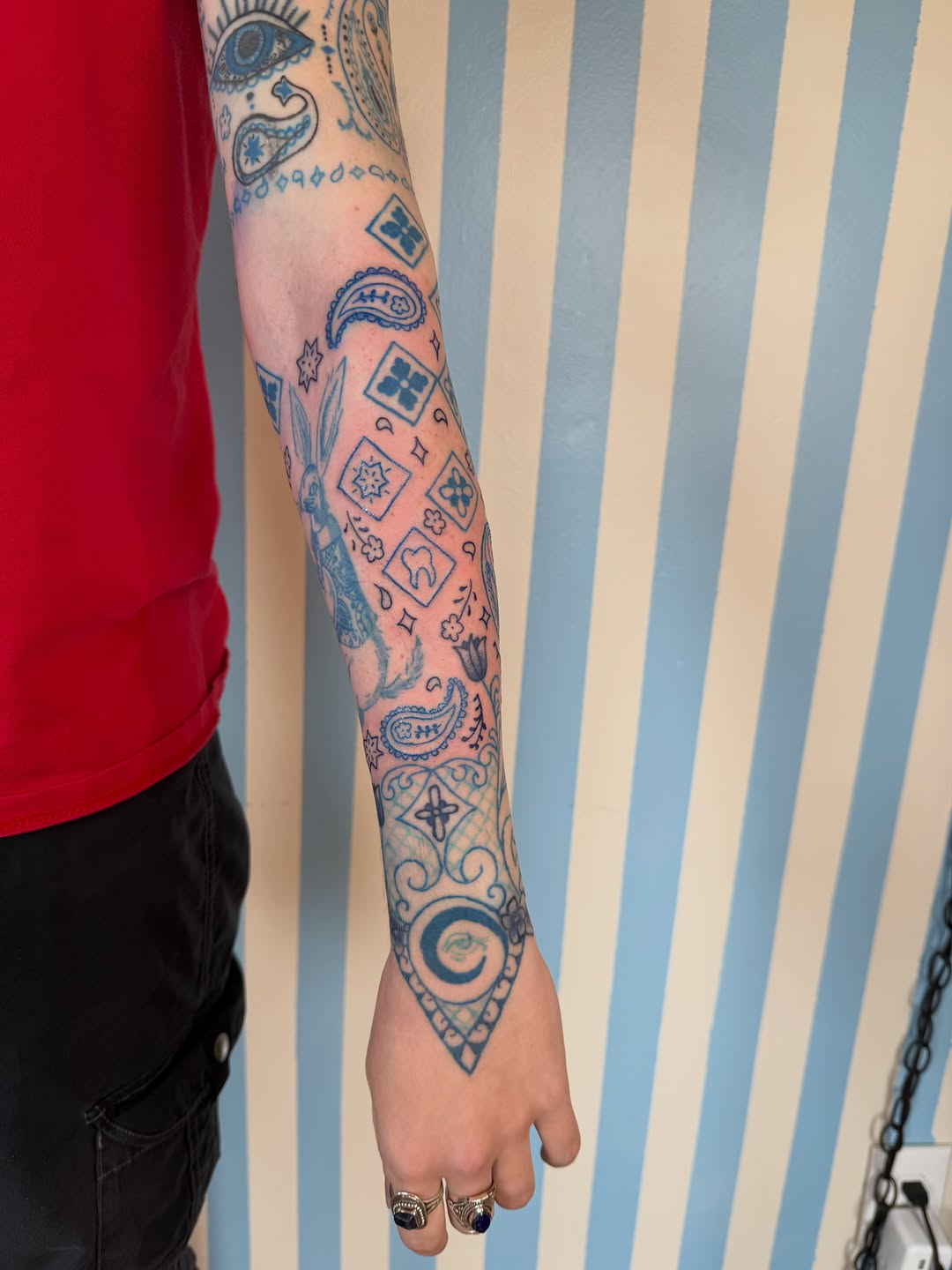 Tattoo by @chachki.papi — black_and_grey, ornamental