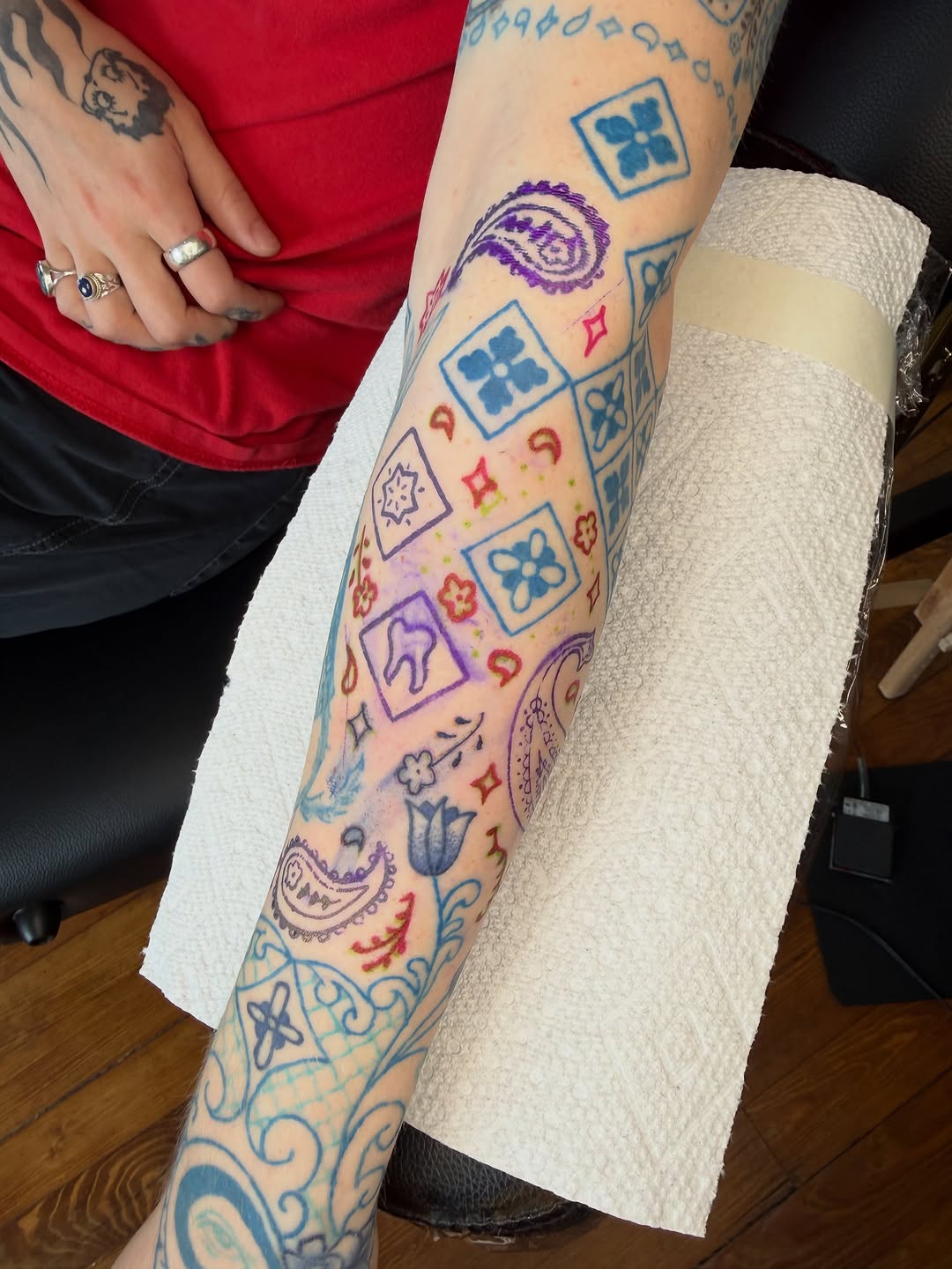 Tattoo by @chachki.papi — geometric, ornamental
