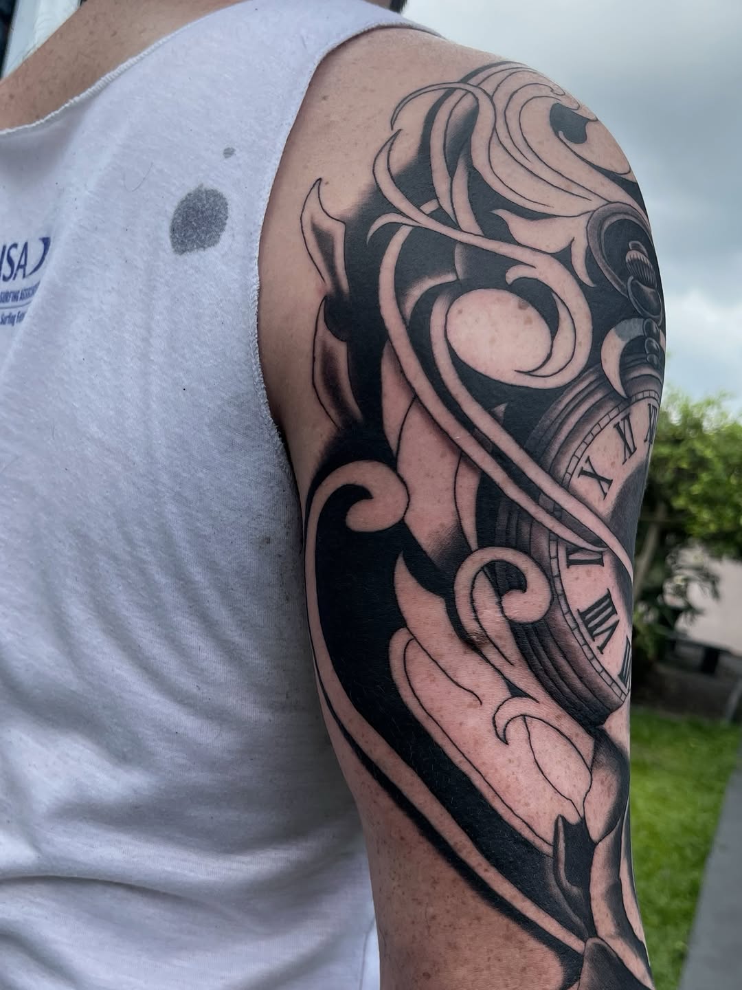 Tattoo by @wargski — black_and_grey, realism