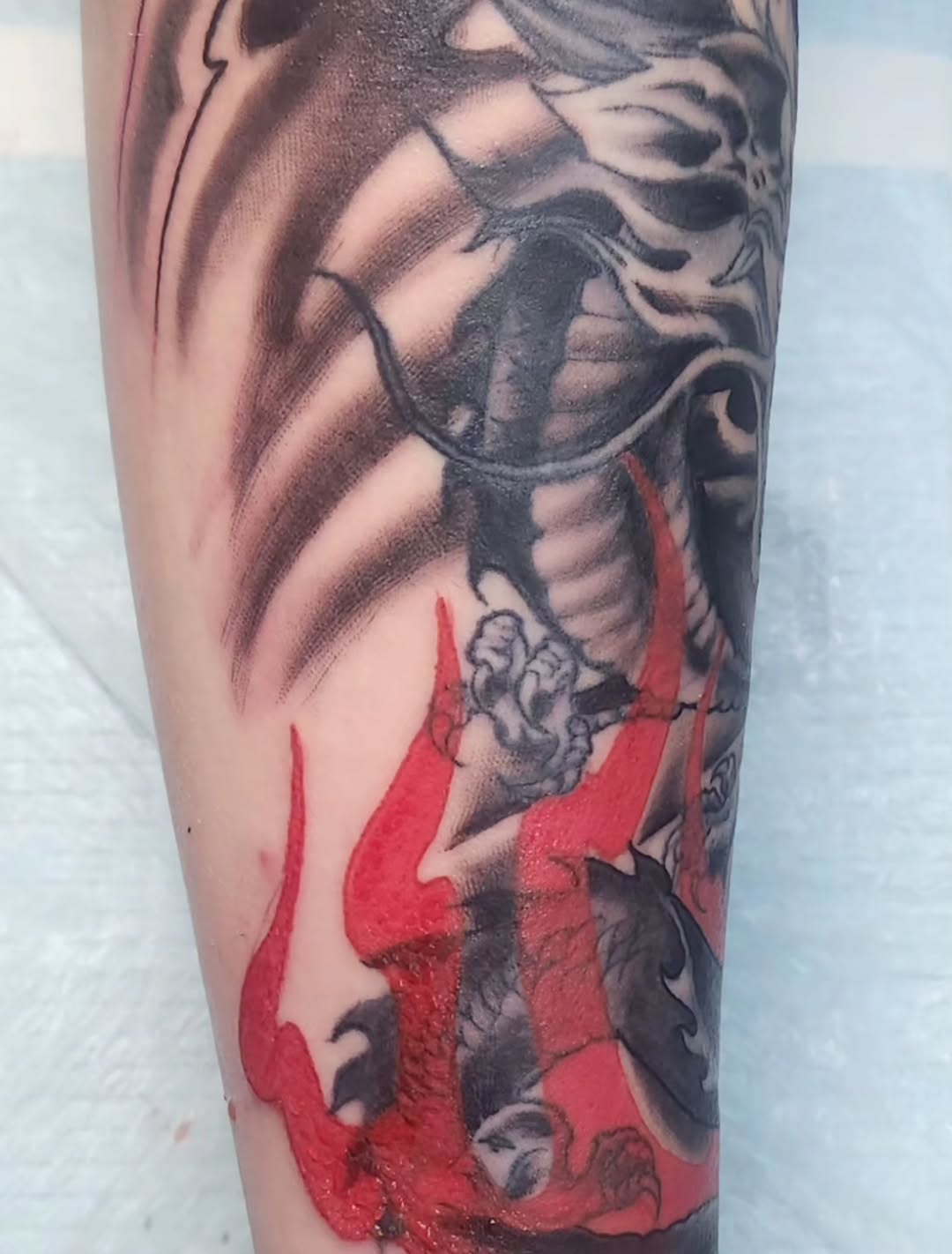Tattoo by @timbishop_tattoos — japanese_irezumi, black_and_grey