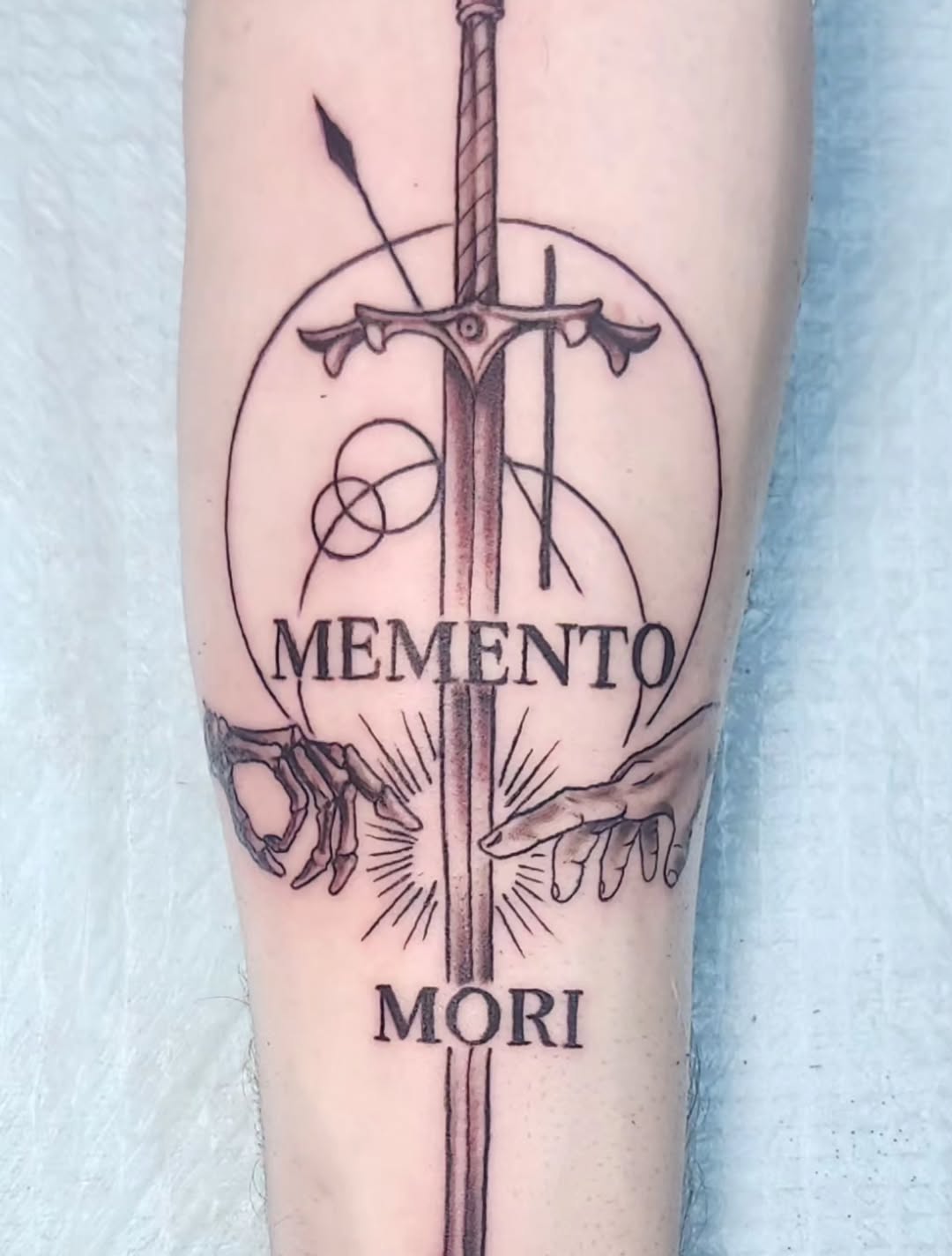 Tattoo by @timbishop_tattoos — lettering_script, black_and_grey