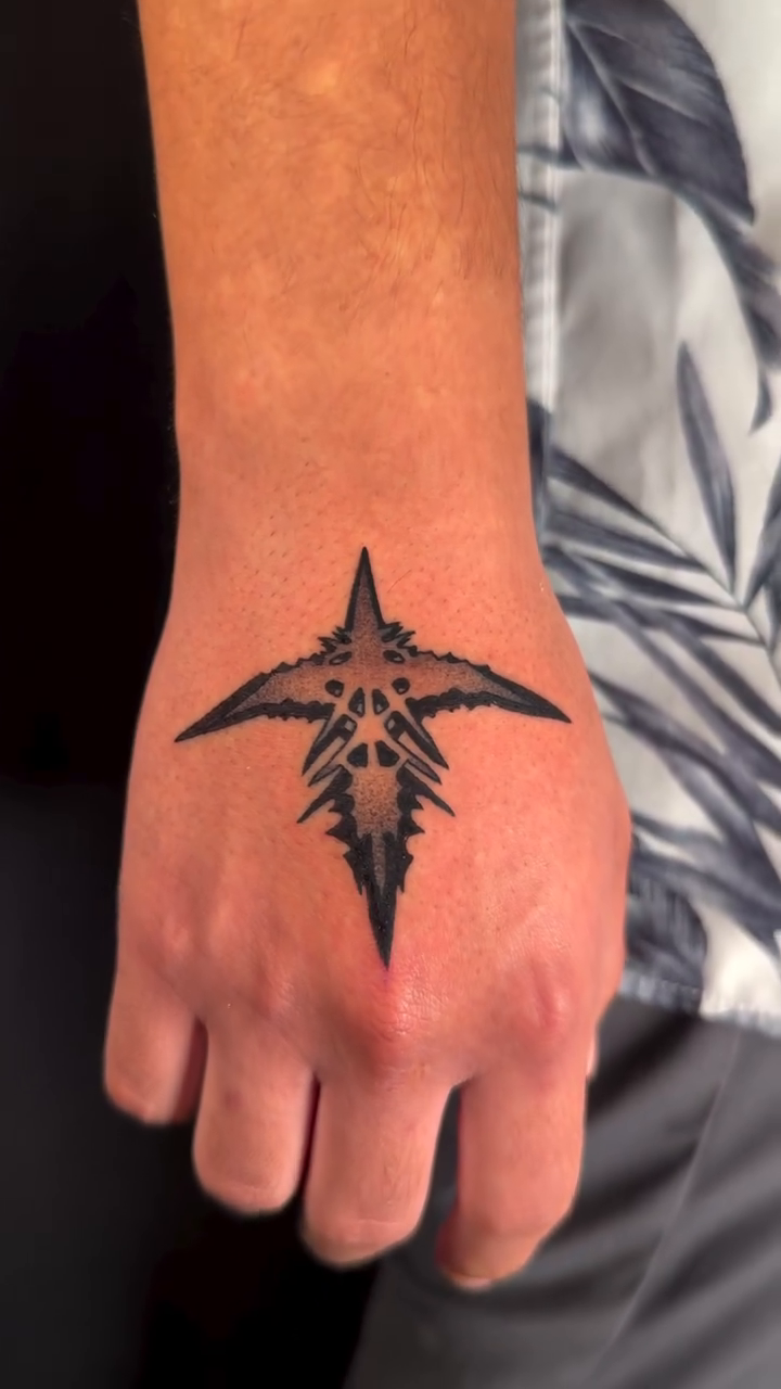 Tattoo by @a.real.otaku.tattoos — blackwork