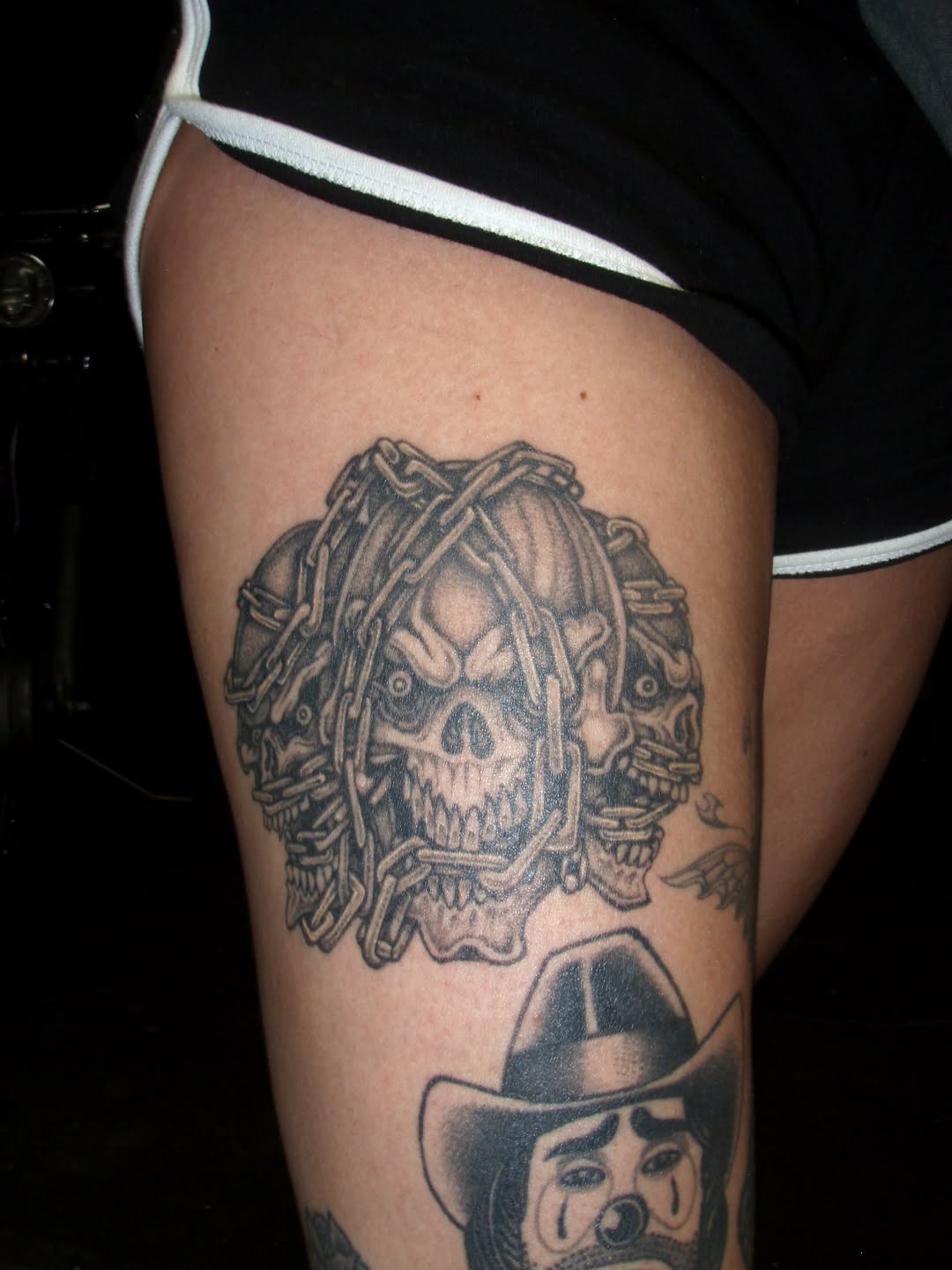 Tattoo by @fried_world — black_and_grey, dark_realism