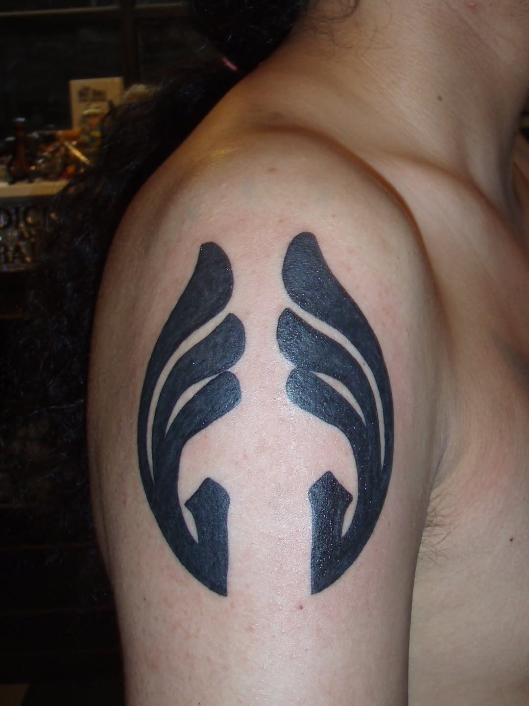 Tattoo by @fried_world — blackwork