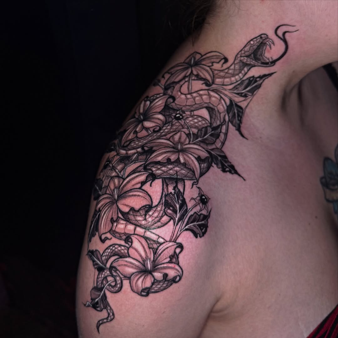 Tattoo by @tatsbychloe — black_and_grey, realism