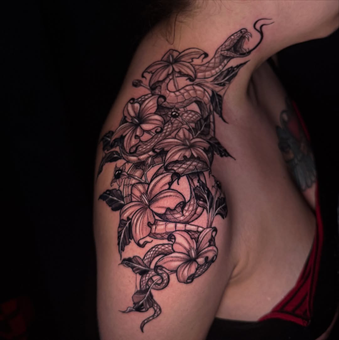 Tattoo by @tatsbychloe — black_and_grey, realism