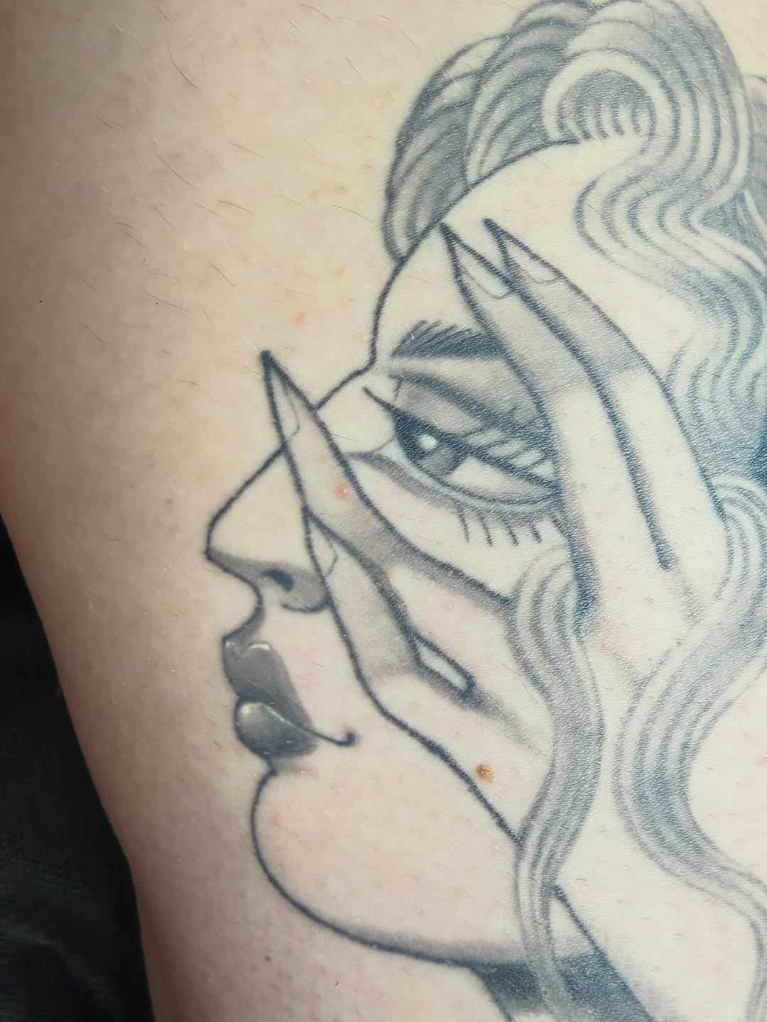 Tattoo by @ladywilson.tattoo โ black_and_grey, realism