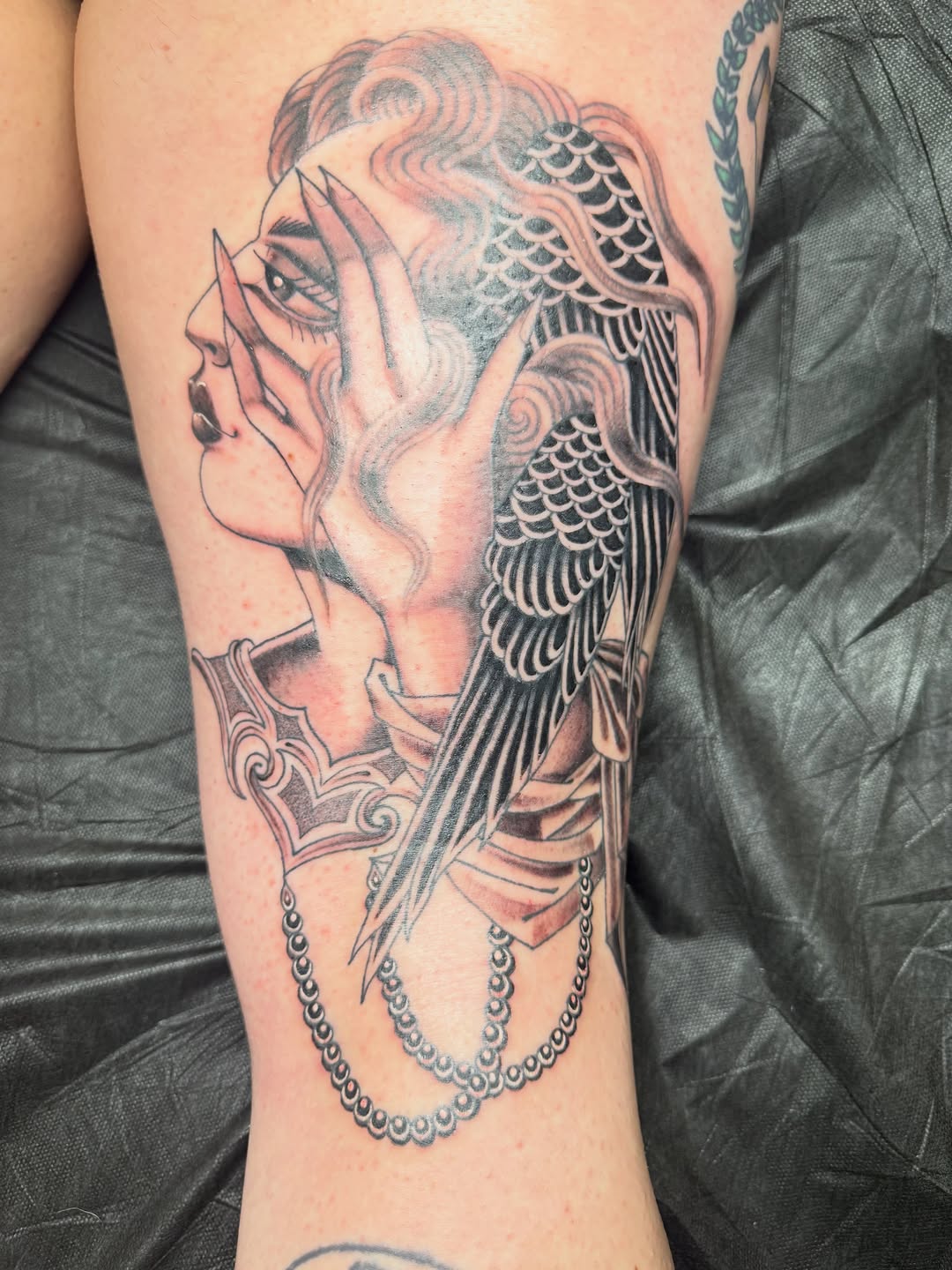 Tattoo by @ladywilson.tattoo โ neo_traditional, black_and_grey
