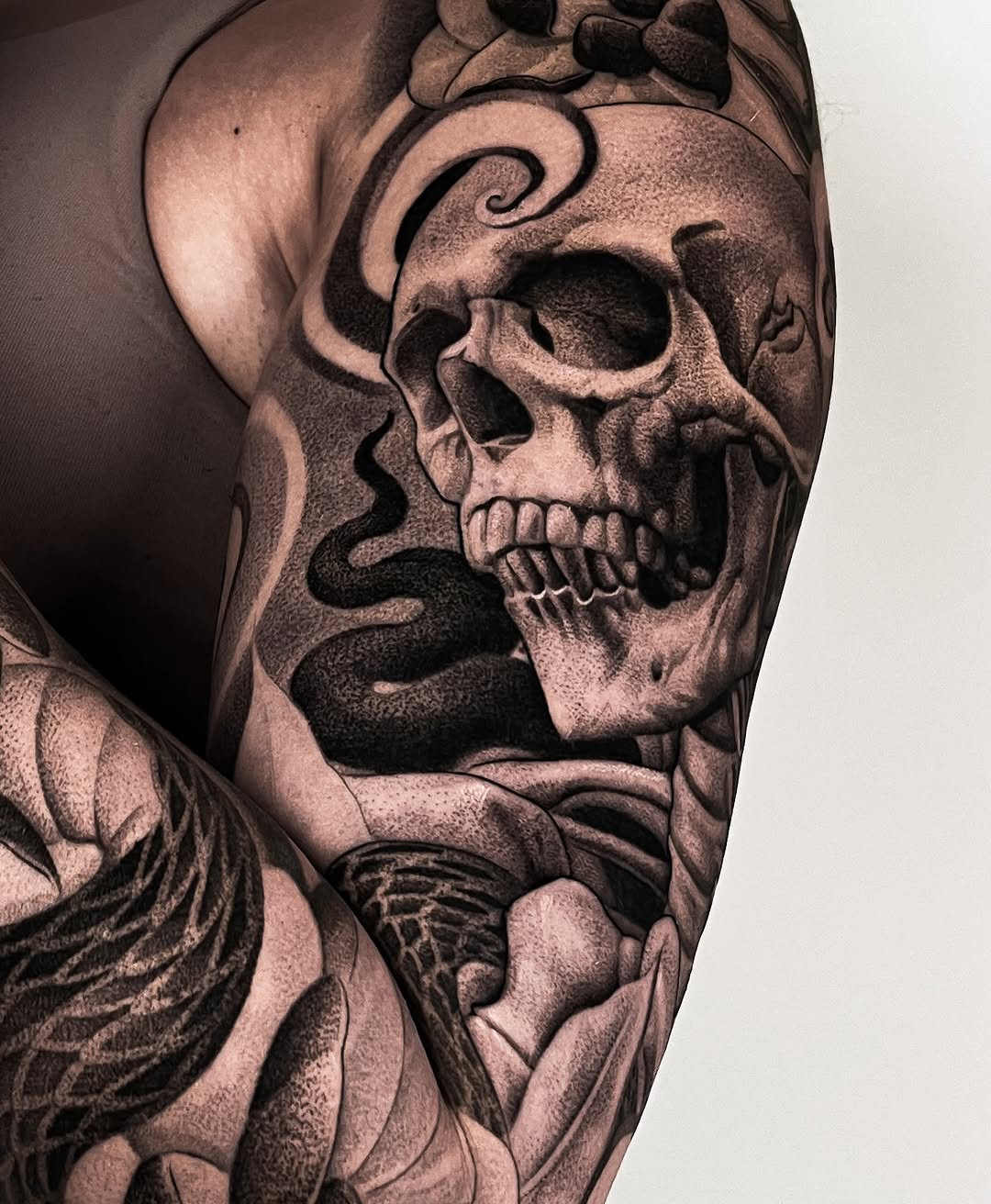 Tattoo by @henry_tatts — realism, black_and_grey