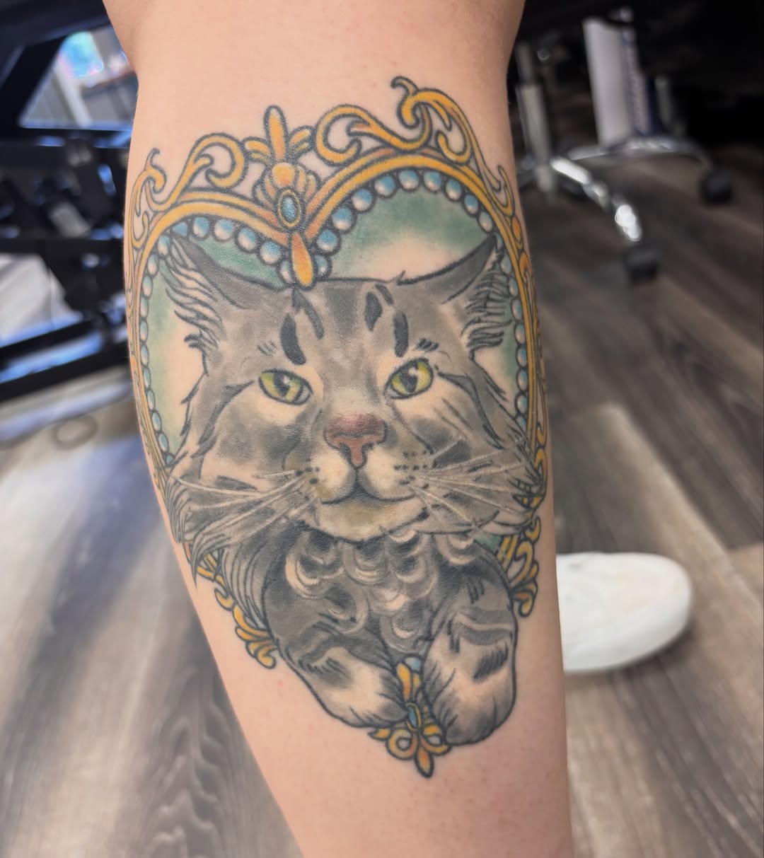 Tattoo by @chainsmokinmeg — realism, ornamental