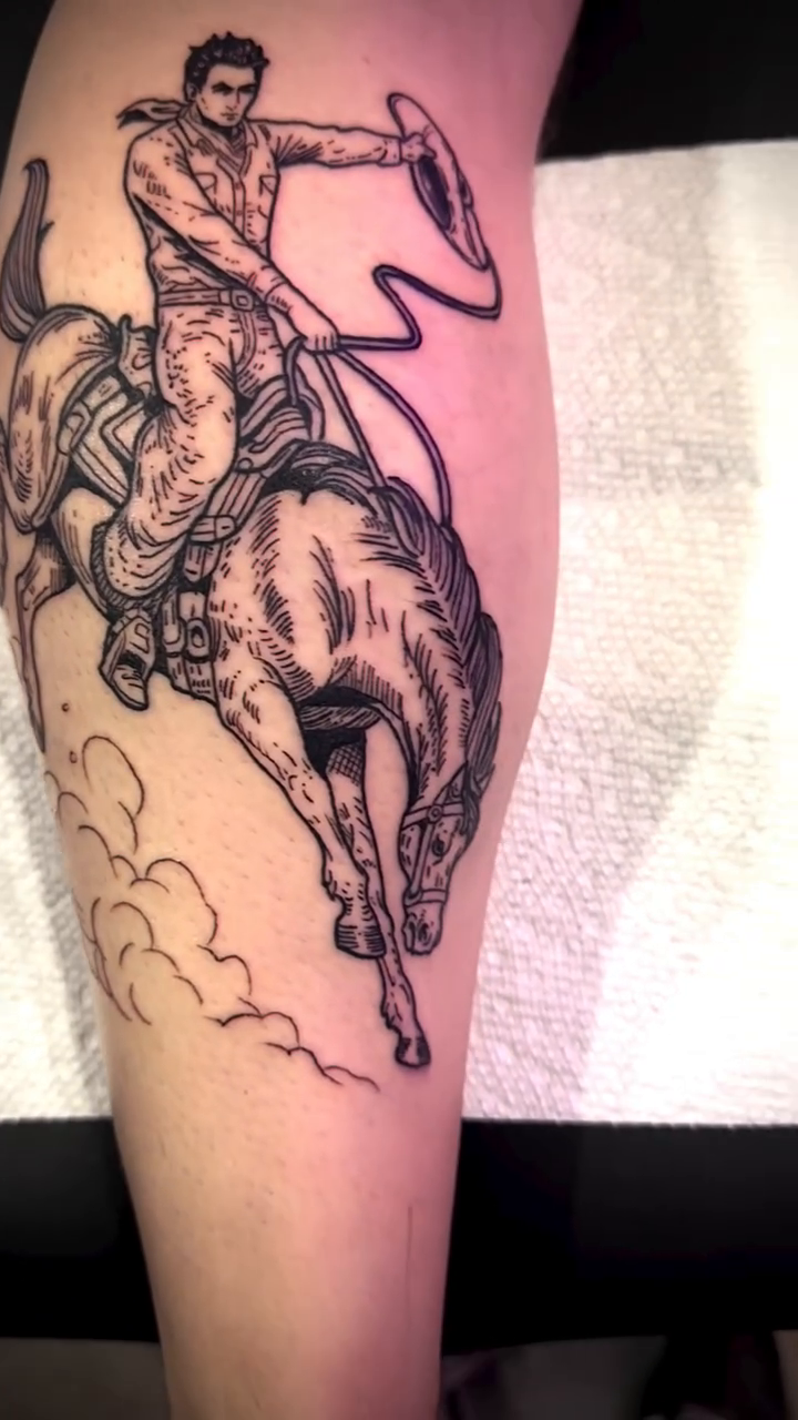 Tattoo by @adam.tattoos — illustrative, black_and_grey