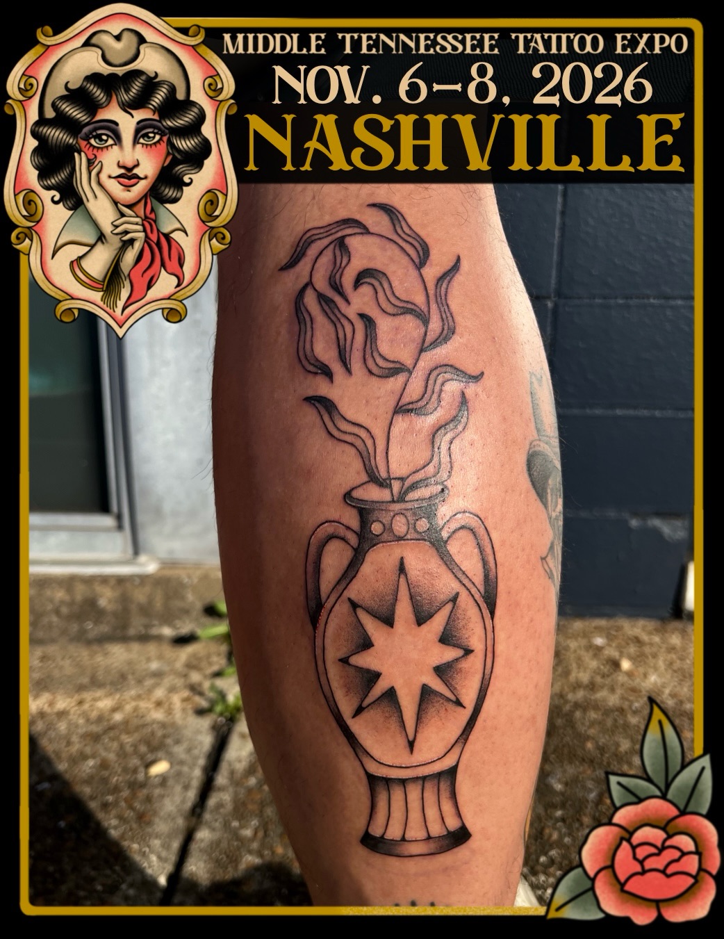 Tattoo by @chameleonart — american_traditional, black_and_grey