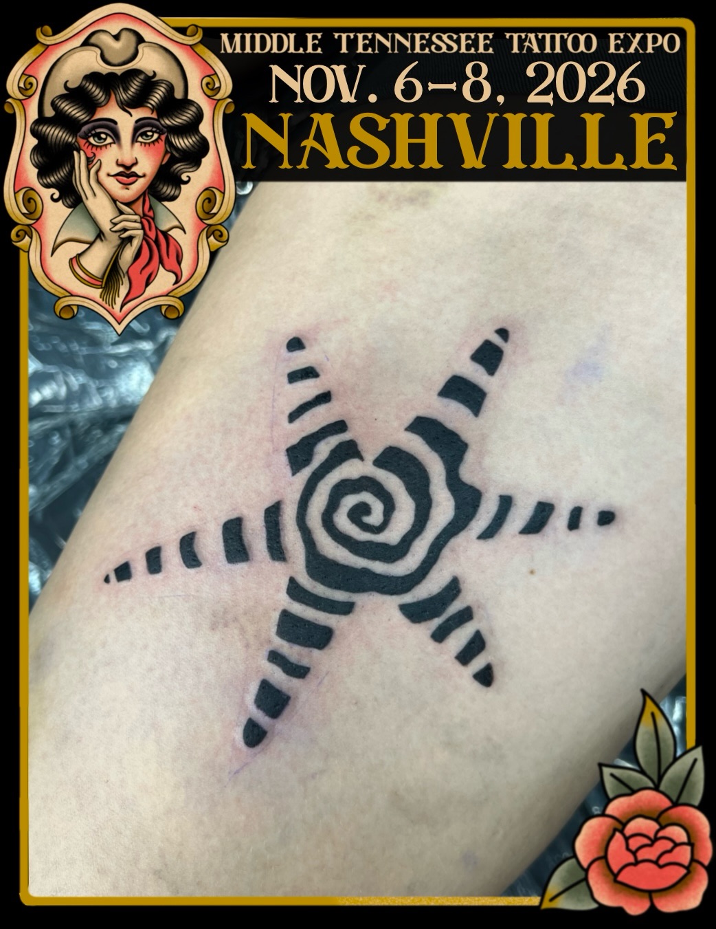 Tattoo by @chameleonart — blackwork
