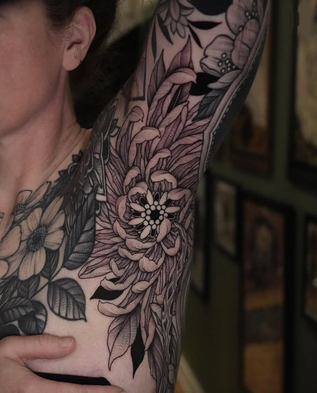 Tattoo by @thiefhands — black_and_grey, realism