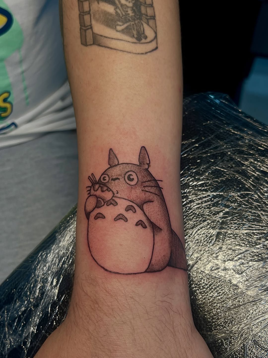 Tattoo by @artbymuggs β anime, black_and_grey