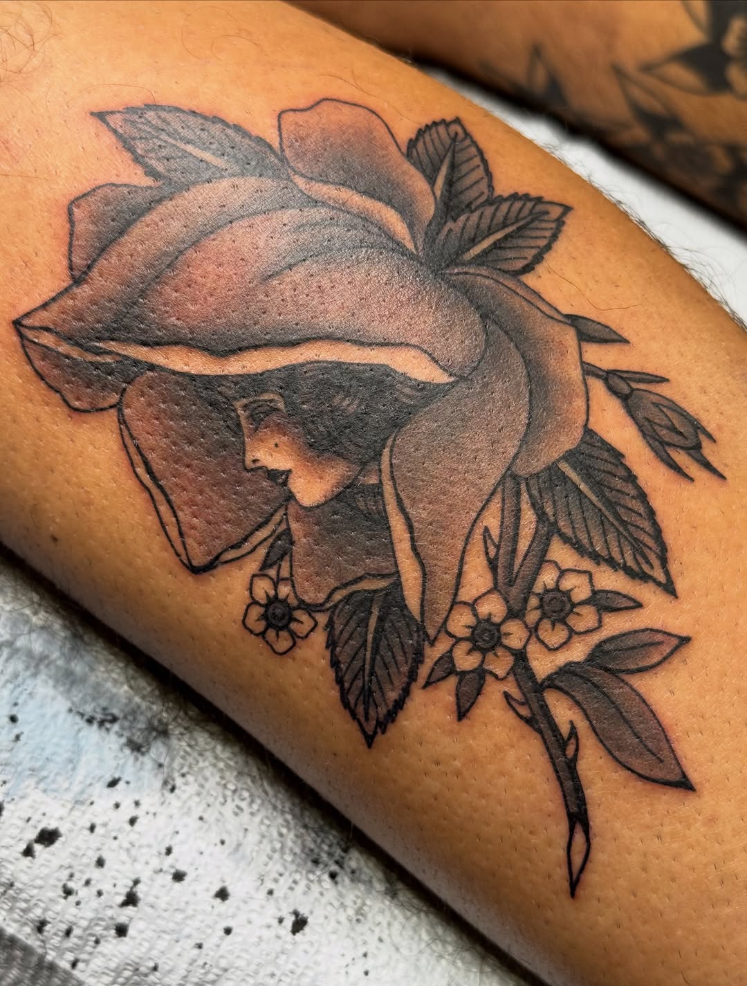 Tattoo by @aintnothinbutagthang817 β black_and_grey, chicano