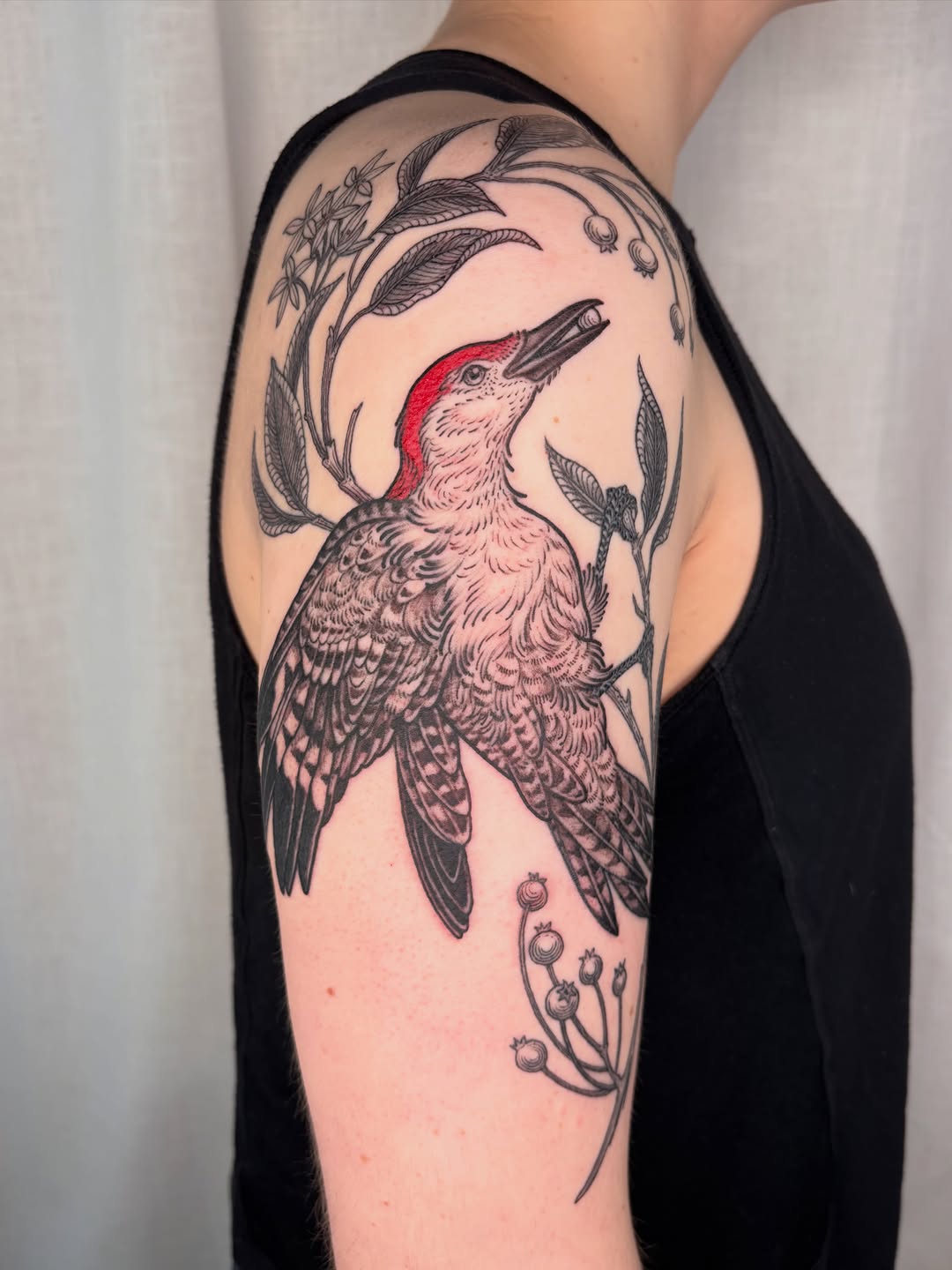 Tattoo by @maggiechotattoo — illustrative, black_and_grey