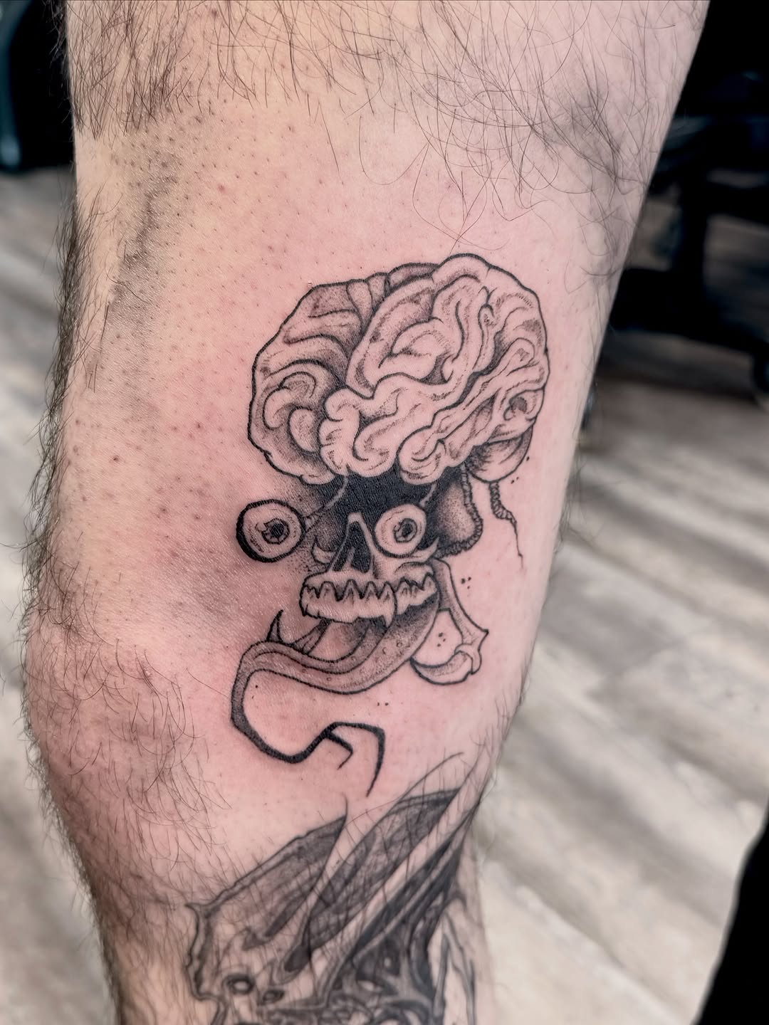 Tattoo by @elijahtatttoo — black_and_grey, illustrative