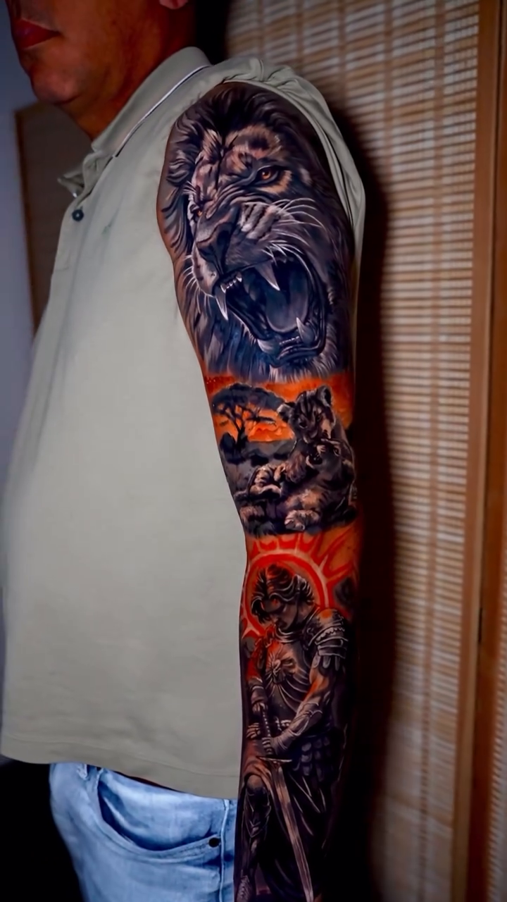Tattoo by @osnay_tattooart — realism, black_and_grey