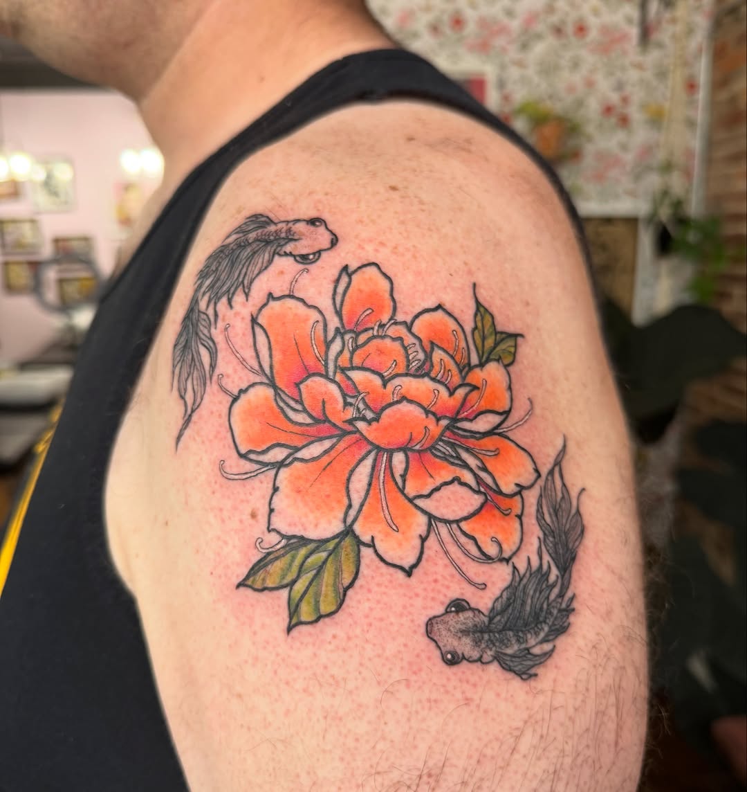 Tattoo by @nuclearhearttattoos — japanese_irezumi, fine_line