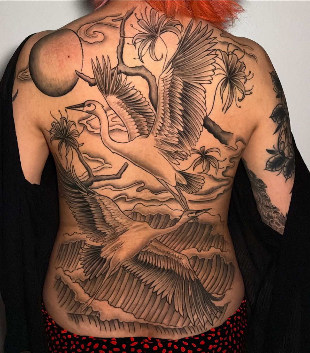 Tattoo by @veranosarttt — japanese_irezumi, black_and_grey