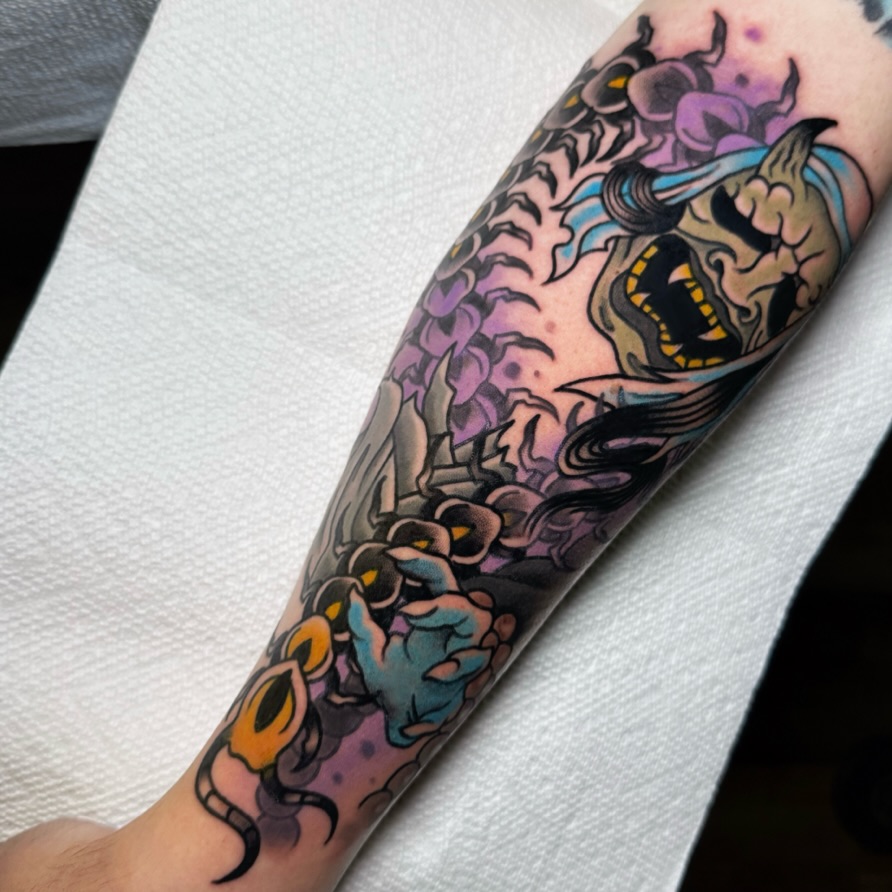 Tattoo by @trashcattattoos — japanese_irezumi, neo_traditional