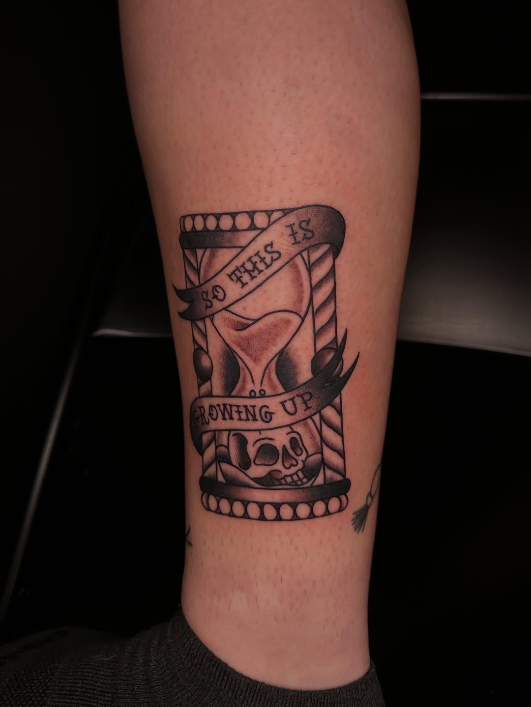 Tattoo by @inkedbyjoie — american_traditional, lettering_script