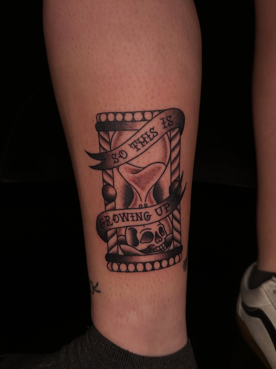 Tattoo by @inkedbyjoie — american_traditional, lettering_script