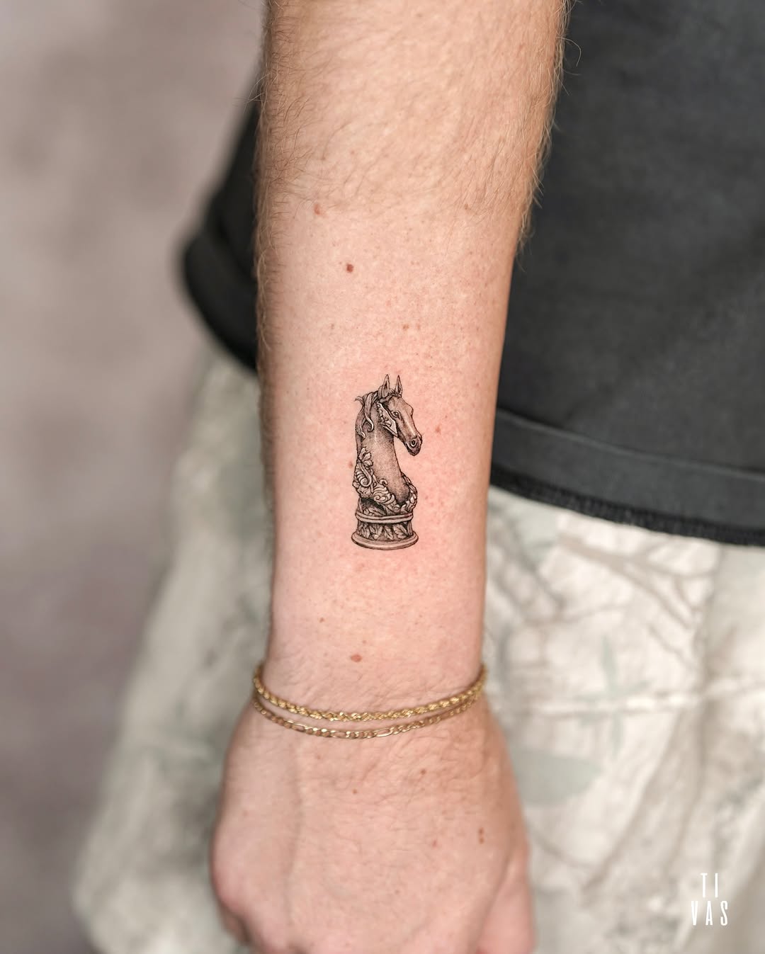 Tattoo by @tivas — fine_line, black_and_grey