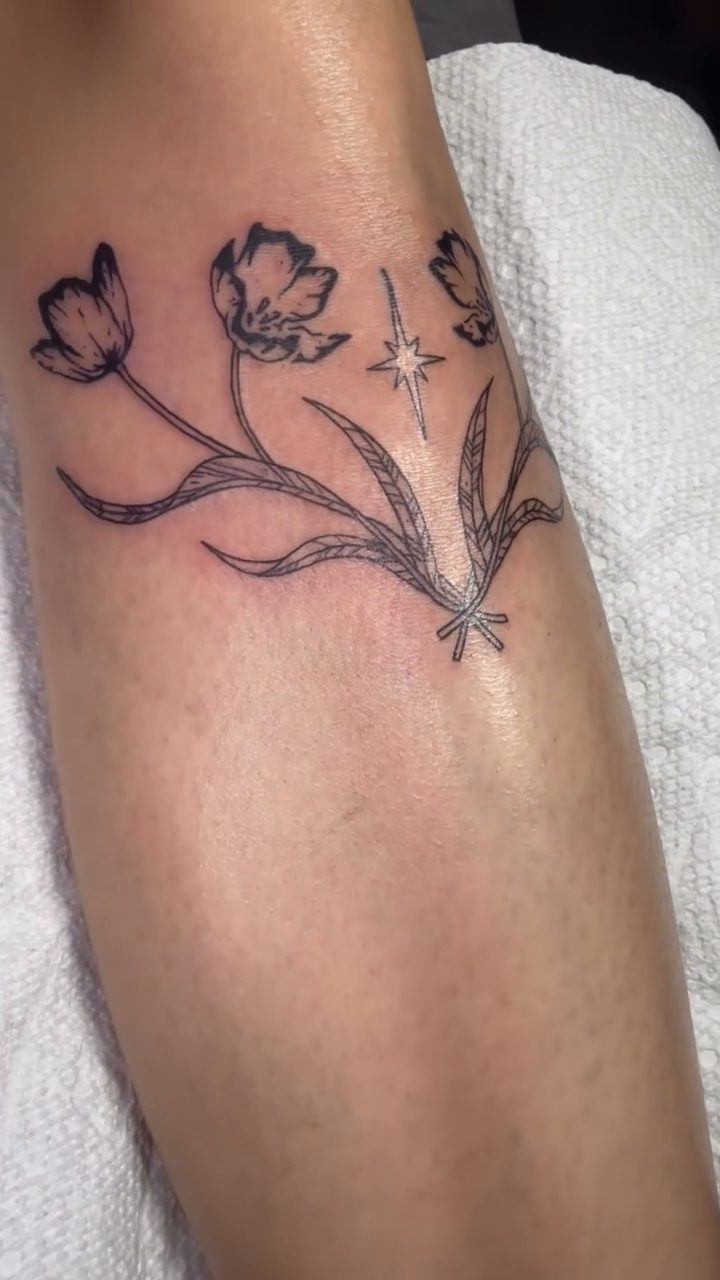 Tattoo by @deeznatstattoo — fine_line, black_and_grey