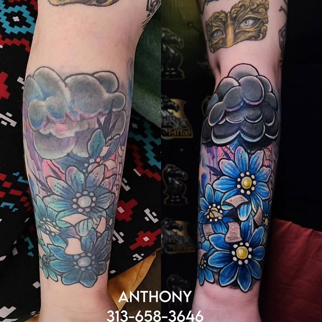 Tattoo by @antmantattoos — new_school, illustrative
