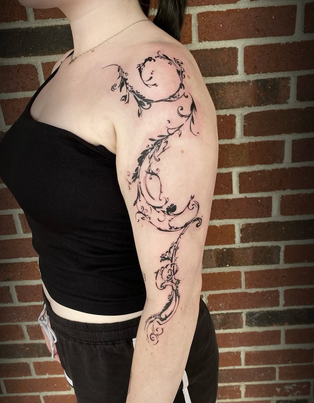 Tattoo by @gentledeviltattoo — blackwork, ornamental