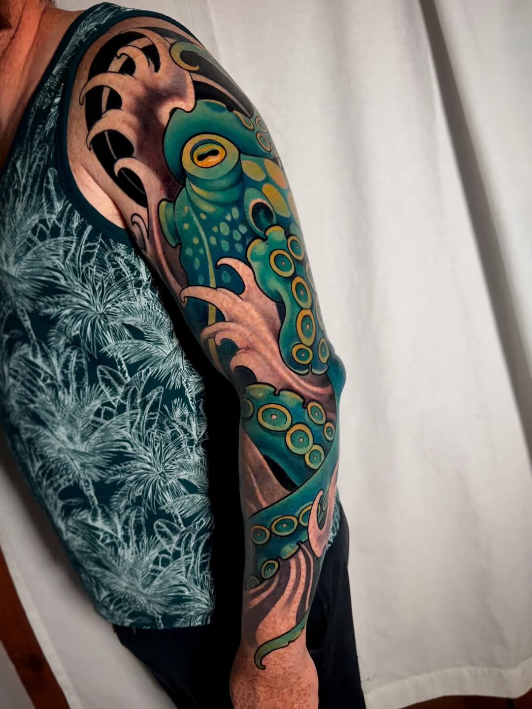 Tattoo by @miloalfring — japanese_irezumi, black_and_grey